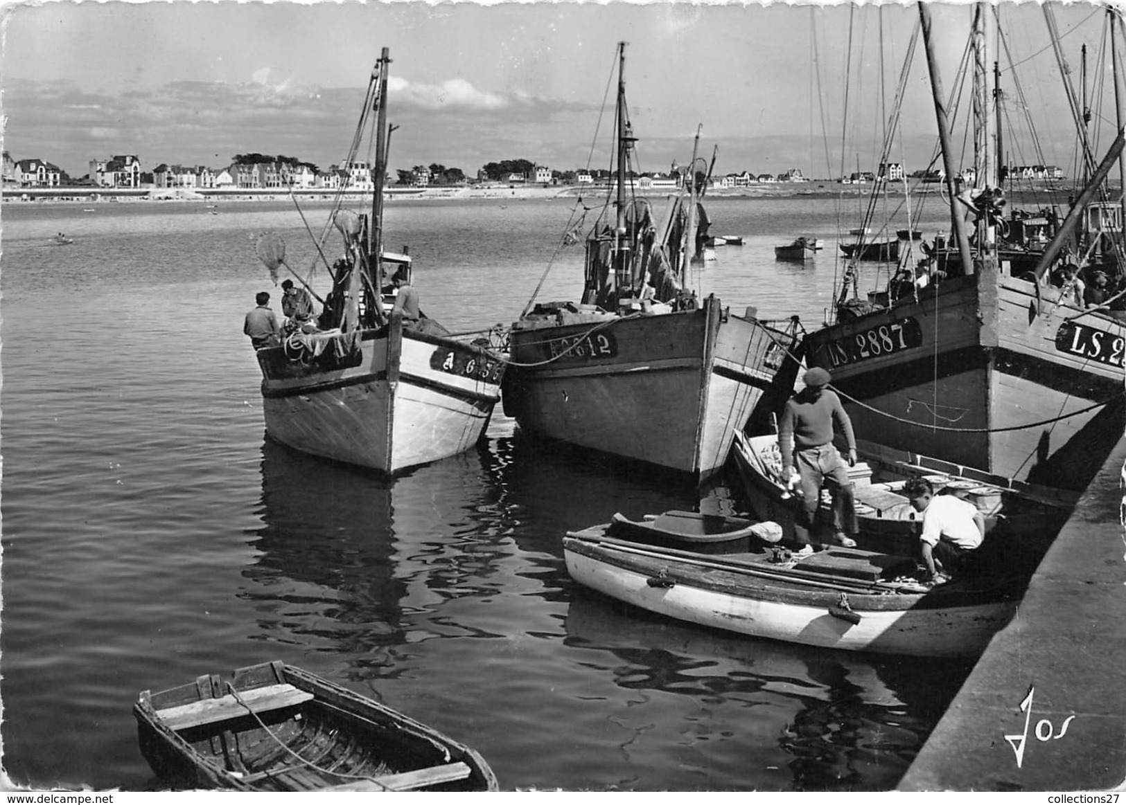 56-QUIBERON- PRESQU'ILE DE QUIBERON- LES BATEAUX DE PÊCHES DANS LE PORT MARIA - Quiberon