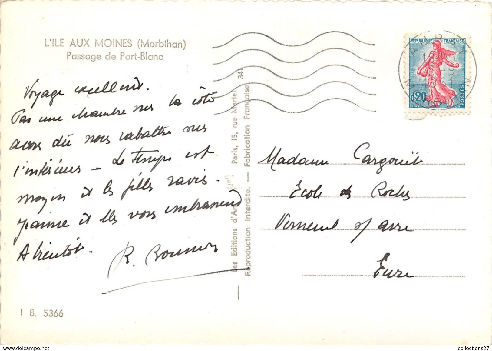 56-ILE-AUX-MOINES- PASSAGE DE PORT-BLANC - Ile Aux Moines
