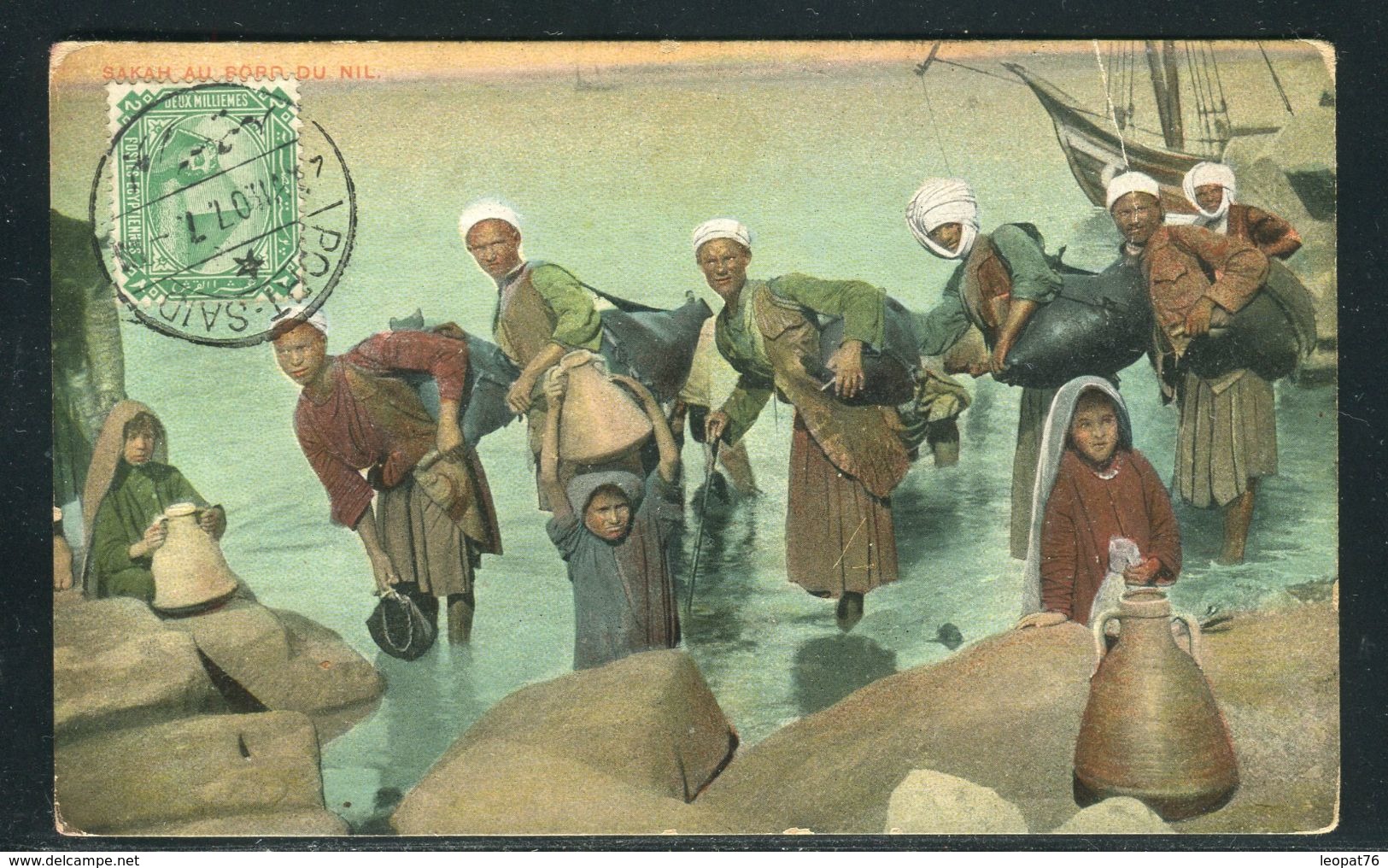 Egypte - Oblitération De Port Saïd Sur Jolie Carte Postale Pour La France En 1907 - Ref JJ 102 - 1866-1914 Ägypten Khediva