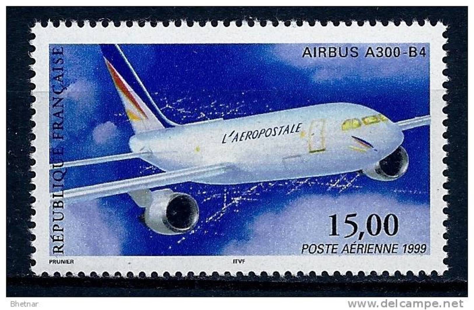 FR Aerien YT 63 " Airbus A300-B4, Dent. 13 X 12.5 " 1999 Neuf** - 1960-.... Neufs