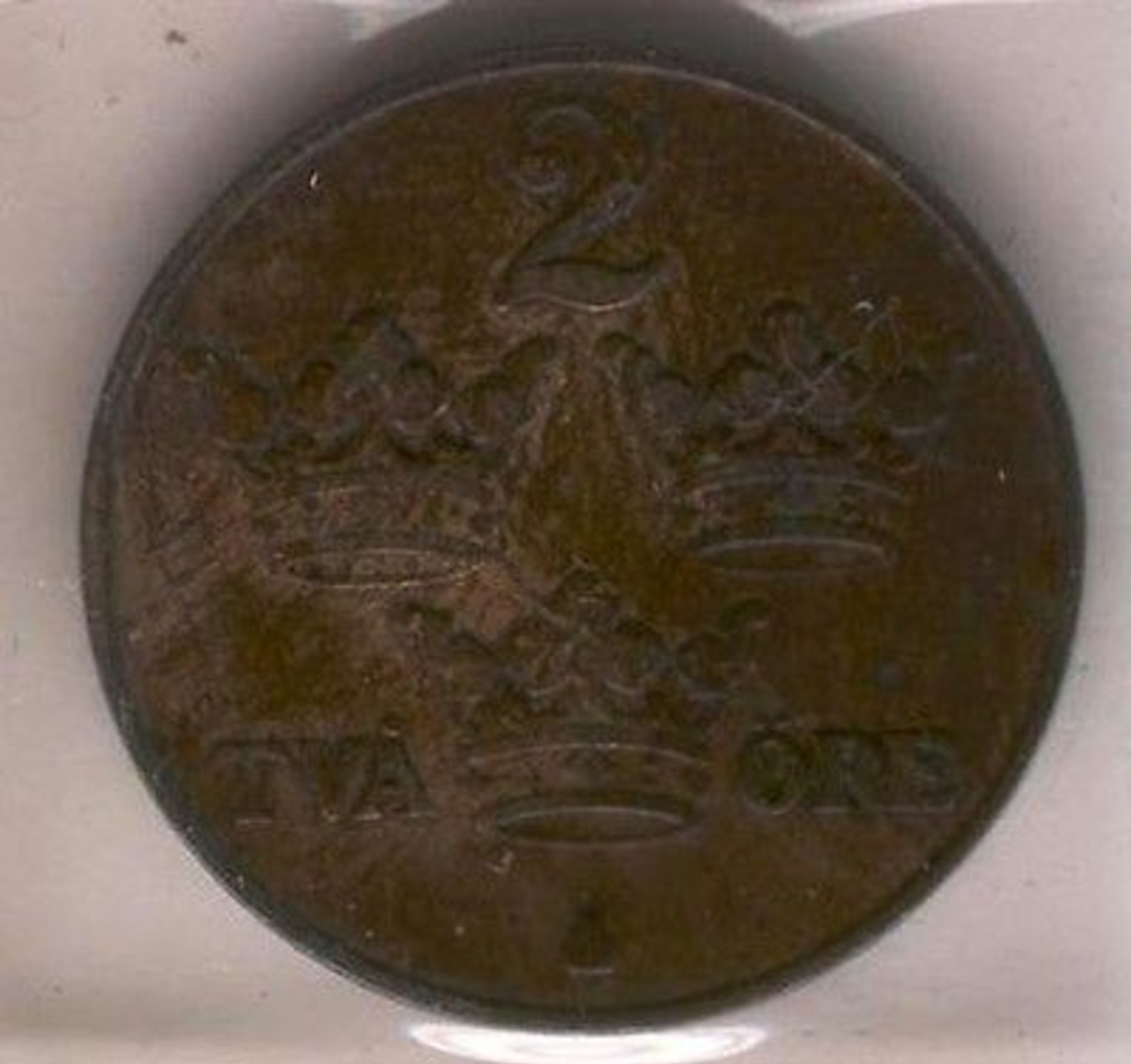 Coin 184 Sweden 1916 Value 2 Ore Ancient - Suède