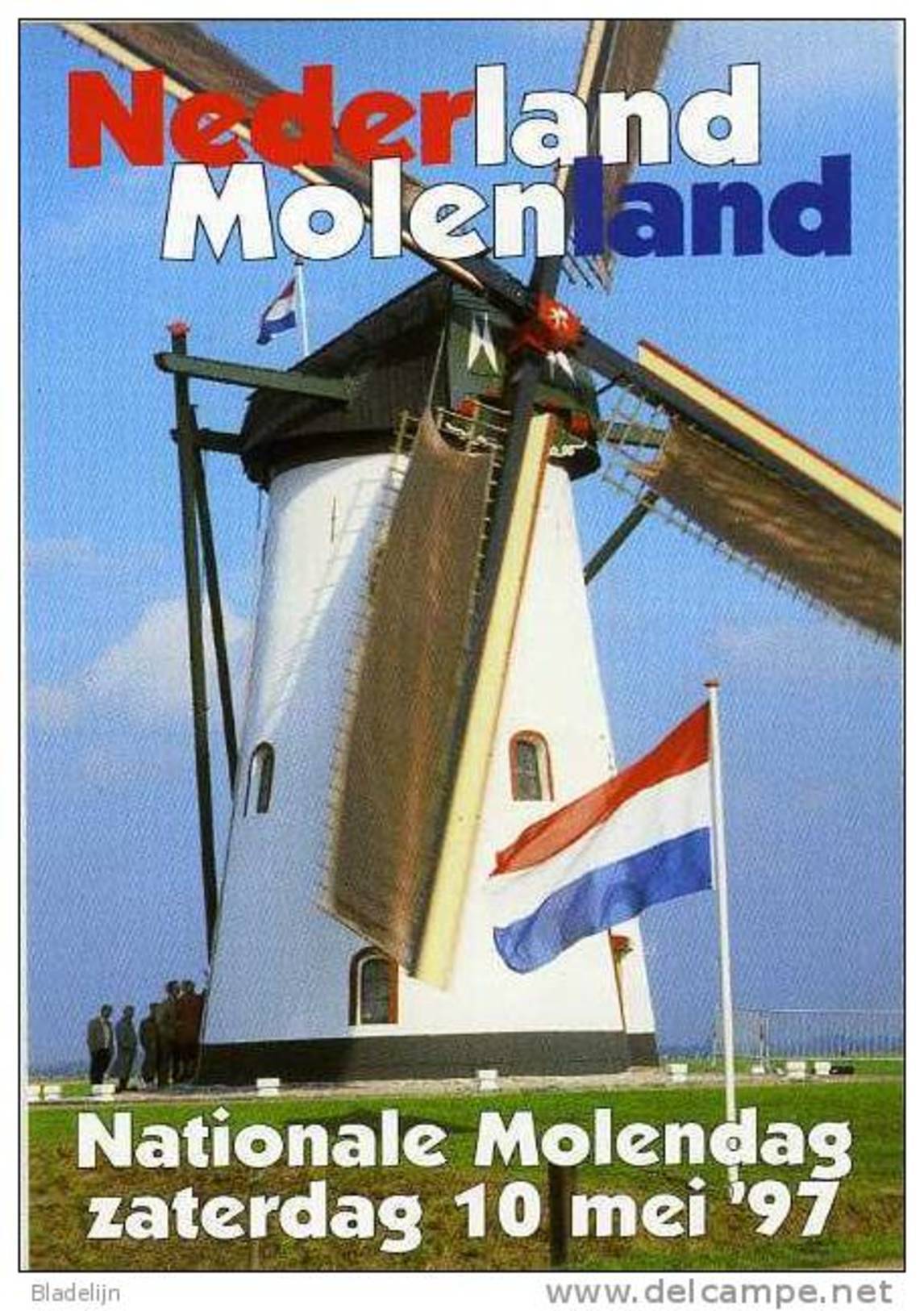 Molen/moulin - STICKER (zelfklever/autocollant) Van De Nationale Molendag (Nederland) 10 Mei 1997 - Stickers