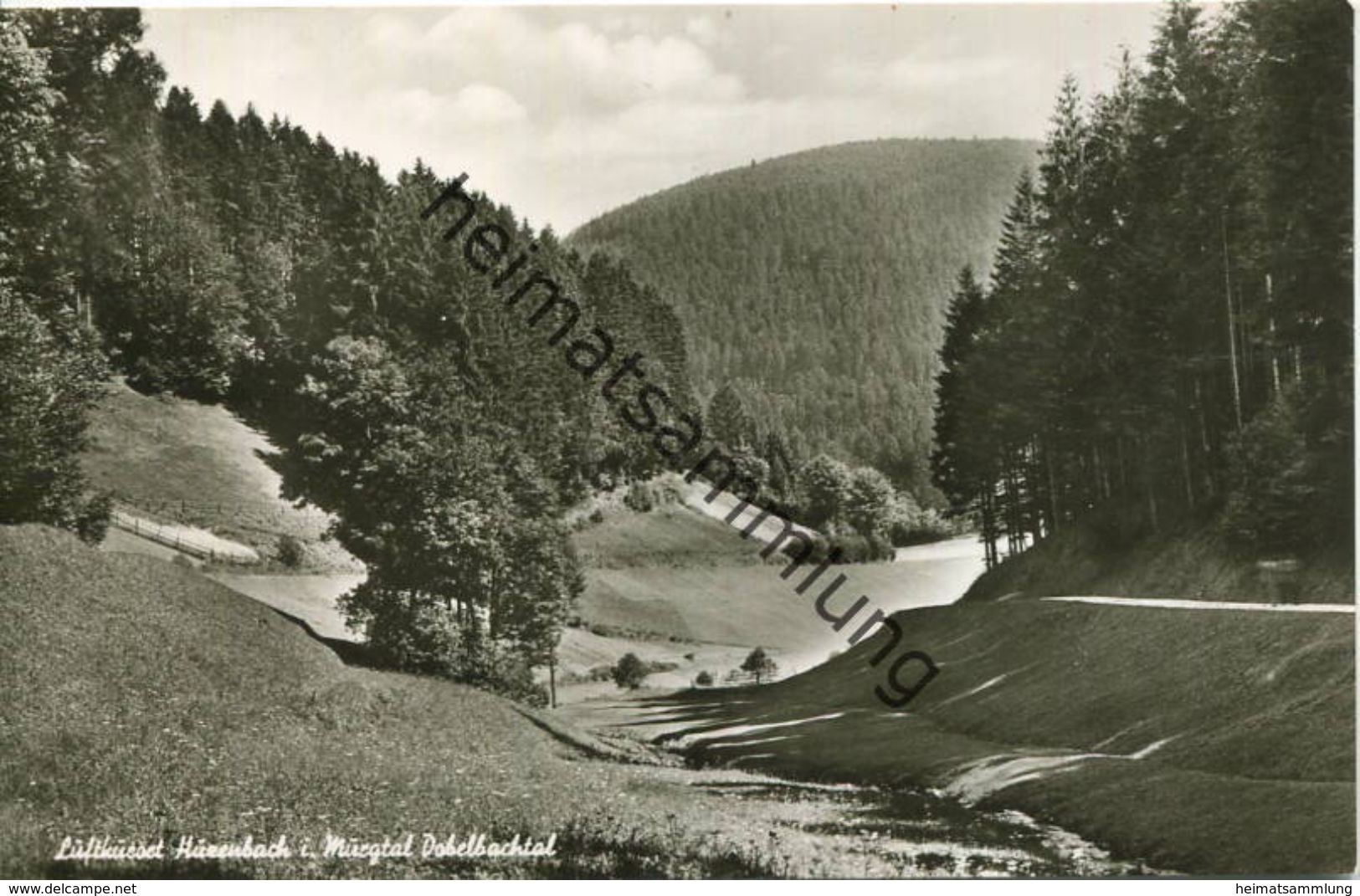 Huzenbach - Dobelbachtal - Foto-AK - Verlag A. Hermann & Co. Stuttgart - Baiersbronn