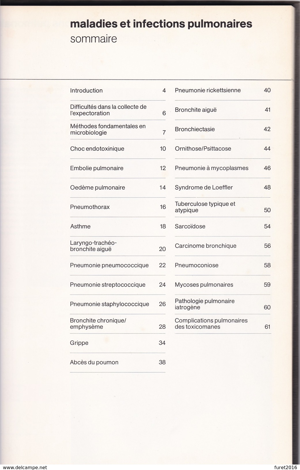 Maladies Et Infections Pulmonaires  Guide Pour Le Praticien   PFIZER 1972  ( 63 Pages Relié Cartonné ) - Sciences