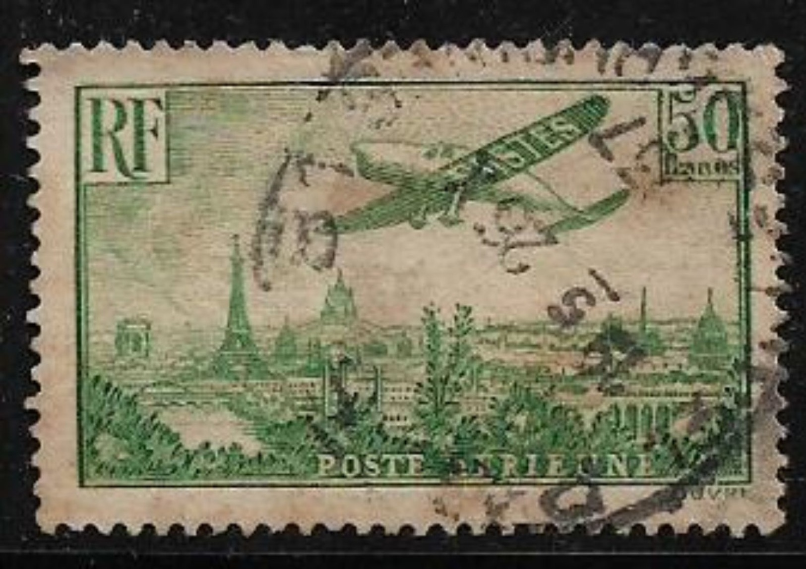 France Airmail Airplane Aviation Used Stamp # AR:110 - 1927-1959 Used