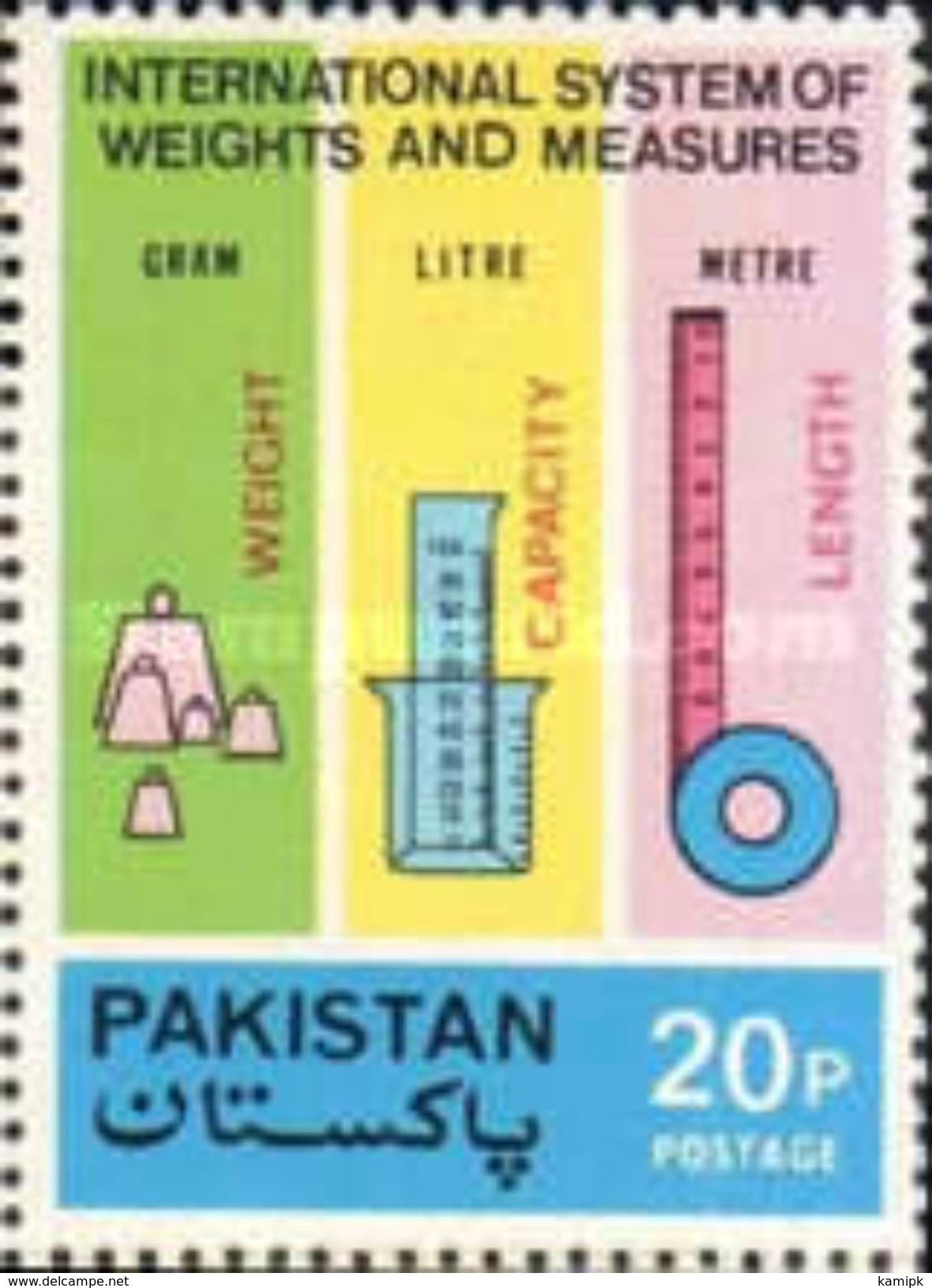 PAKISTAN MNH** STAMPS , 1974 International System Of Weights And Measures - Pakistan