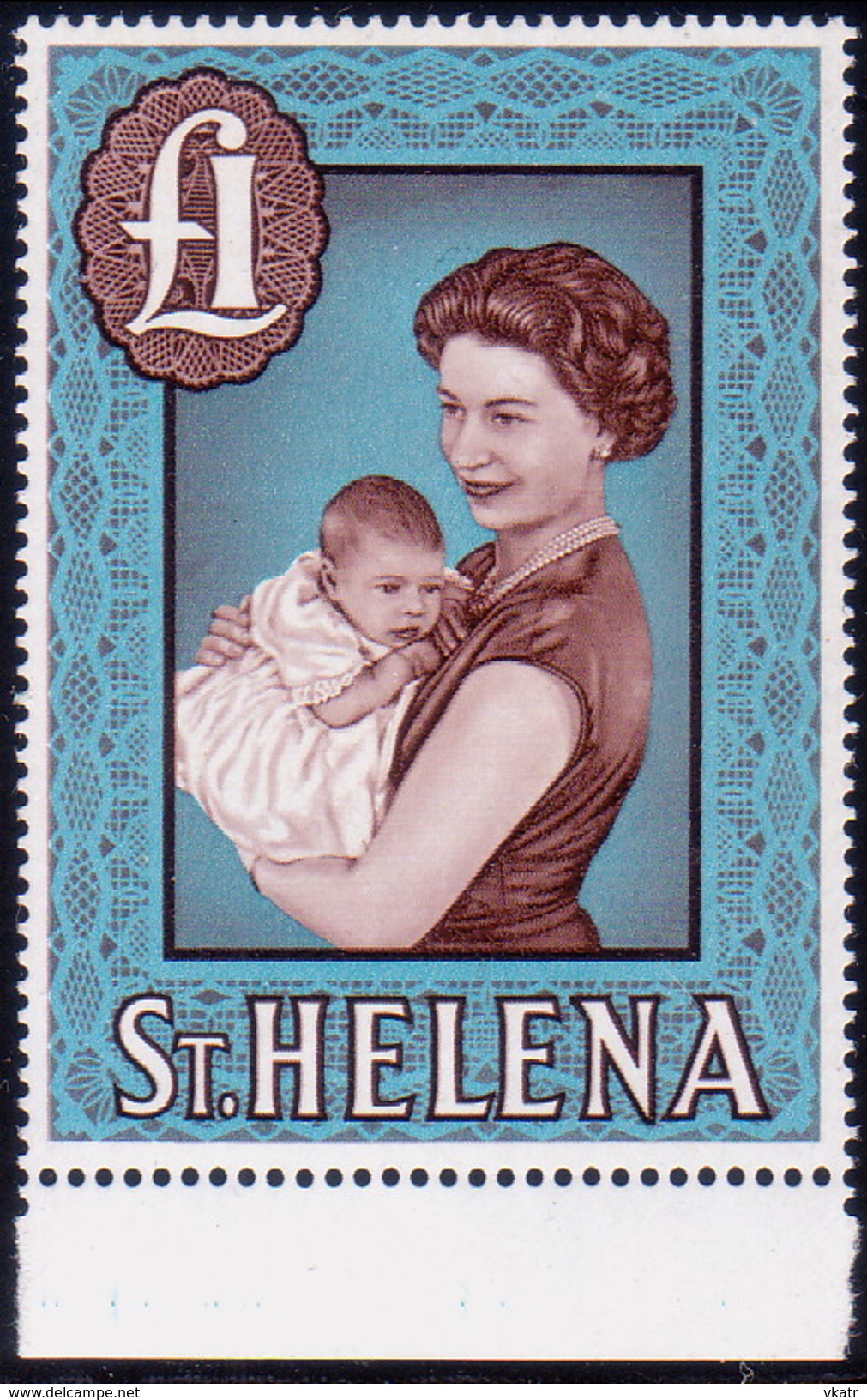 ST HELENA 1961 SG #189 £1 MNH CV £22 - Sint-Helena