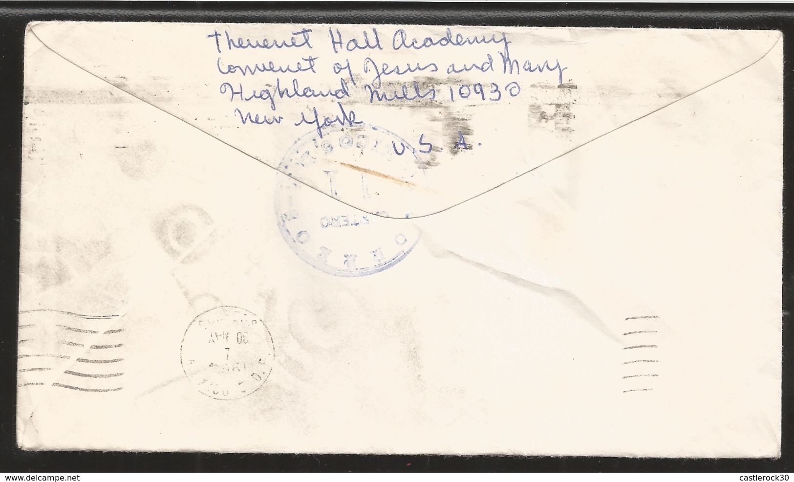 A) 1964 USA, RED STAMP,AIRPLANE, CAPITOL, AIRMAIL, CIRCULATED COVER FROM NEW YORK TO MEXICO DF. XF. - 3b. 1961-... Unused