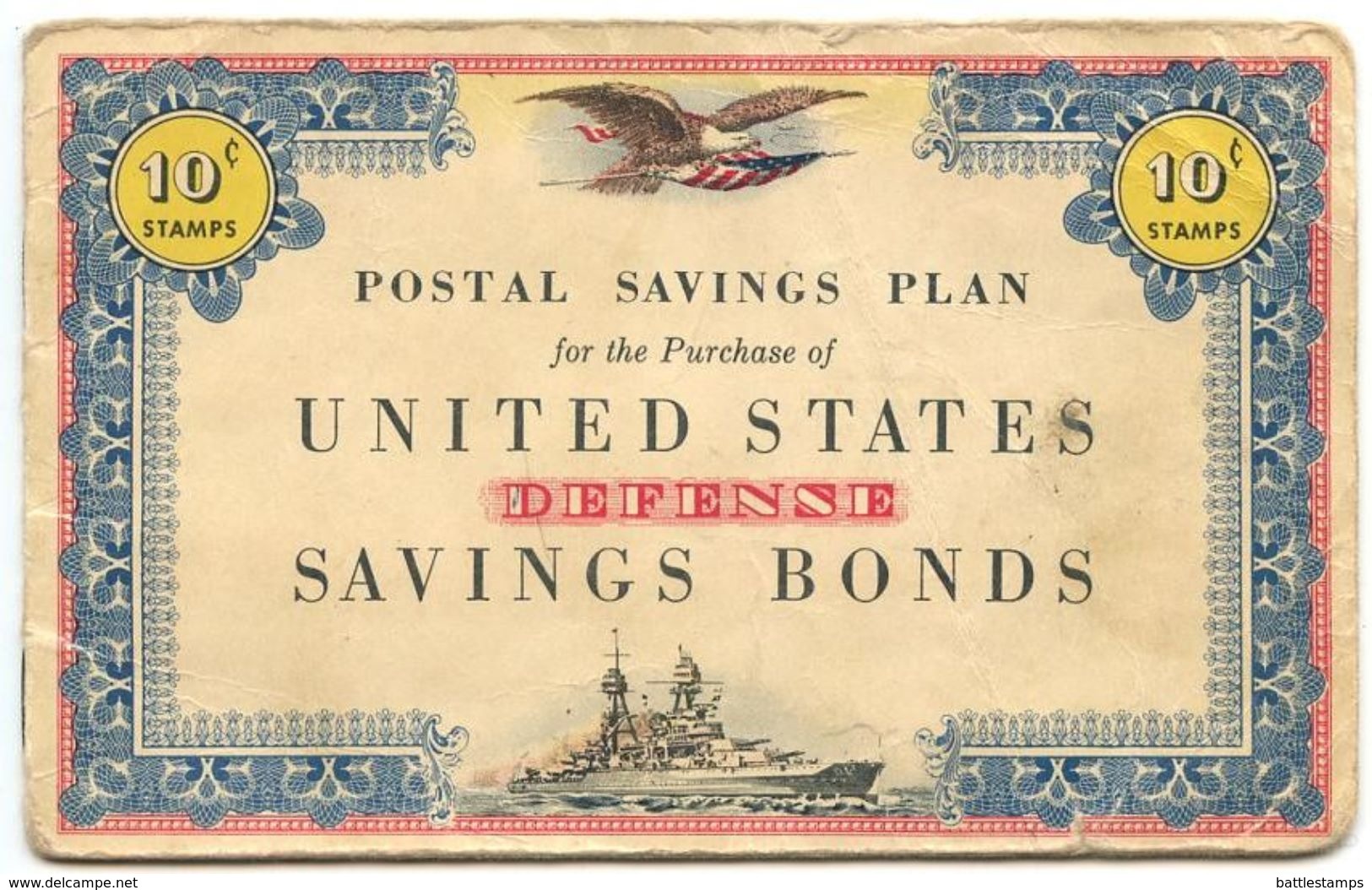 United States C.1941 United States Defense Savings Bonds W/ 4 Scott WS7 Stamps - Unclassified