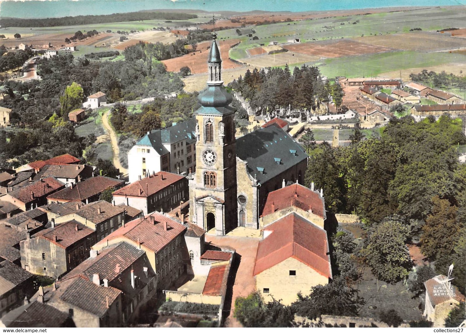 57-BOULAY- L'EGLISE VUE DU CIEL - Boulay Moselle