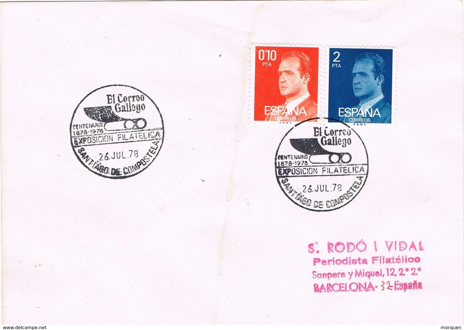 24994. Carta SANTIAGO De COMPOSTELA (Coruña) 1978. EL Correo Gallego - Cartas & Documentos