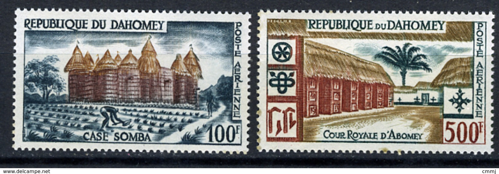 ARCHITECTURE - 1960 - DAHOMEY - Mi. Nr. 173/174 -  NH - (CW2427.49) - Benin - Dahomey (1960-...)