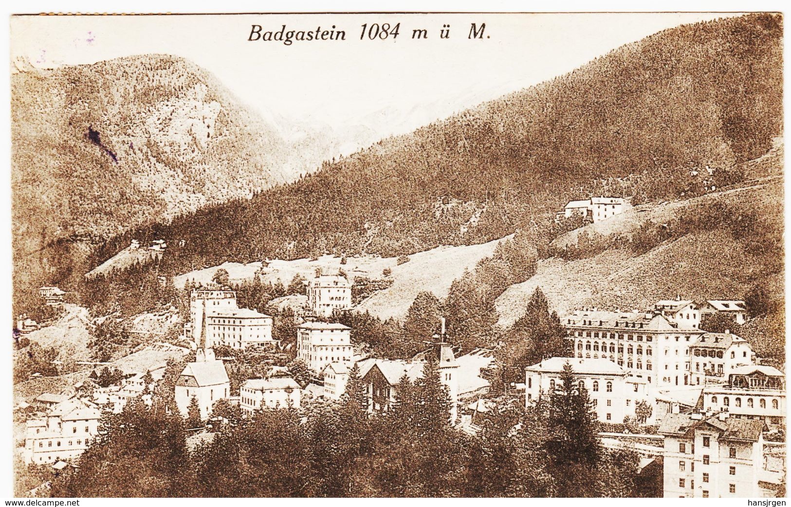 ZAK688  POSTKARTE JAHR 1921 BADGASTEIN GEBAUCHT SIEHE ABBILDUNG - Bad Gastein