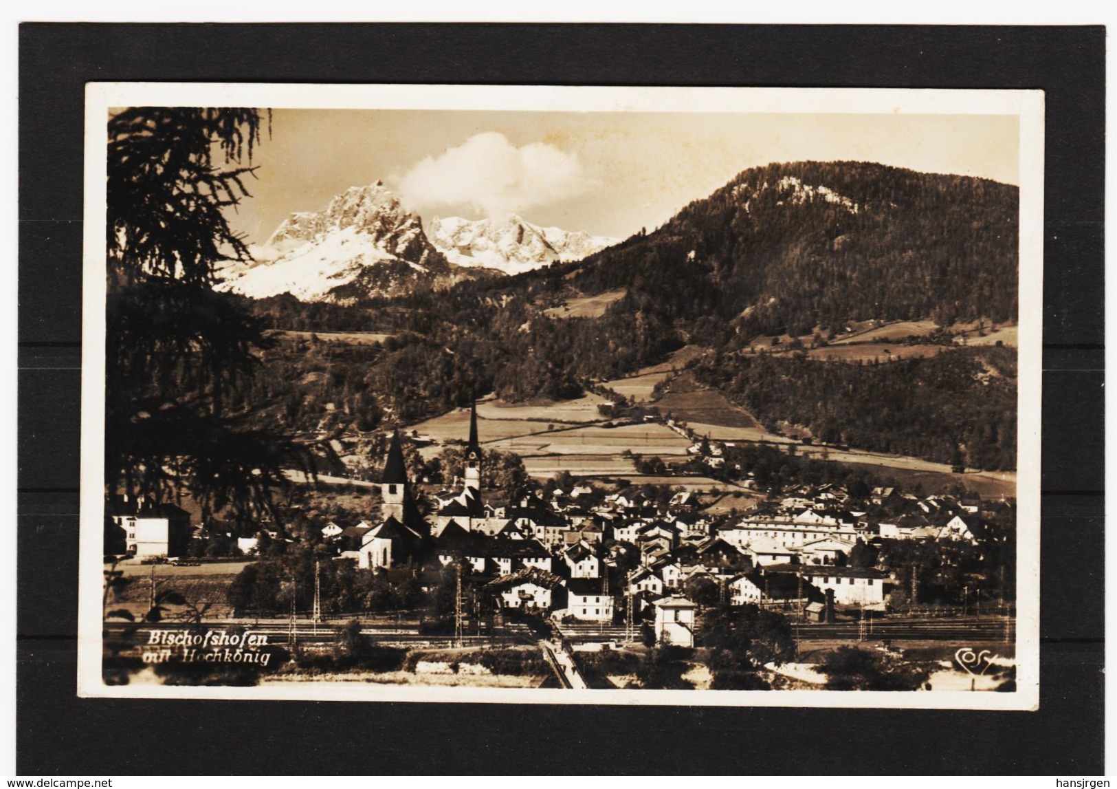 ZAK698  POSTKARTE JAHR 1937 BISCHOFSHOFEN Mit HOCHKÖNIG GEBAUCHT SIEHE ABBILDUNG - Bischofshofen