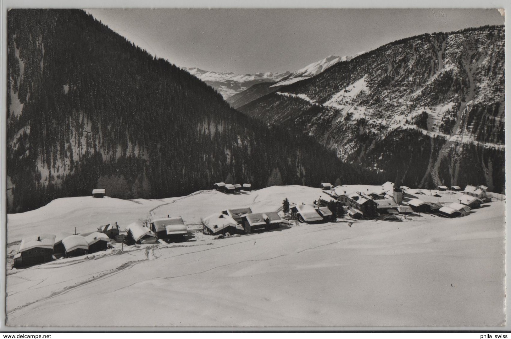 Monstein Bei Davos Gegen Die Zügenschlucht - Photo: Otto Furter - Autres & Non Classés