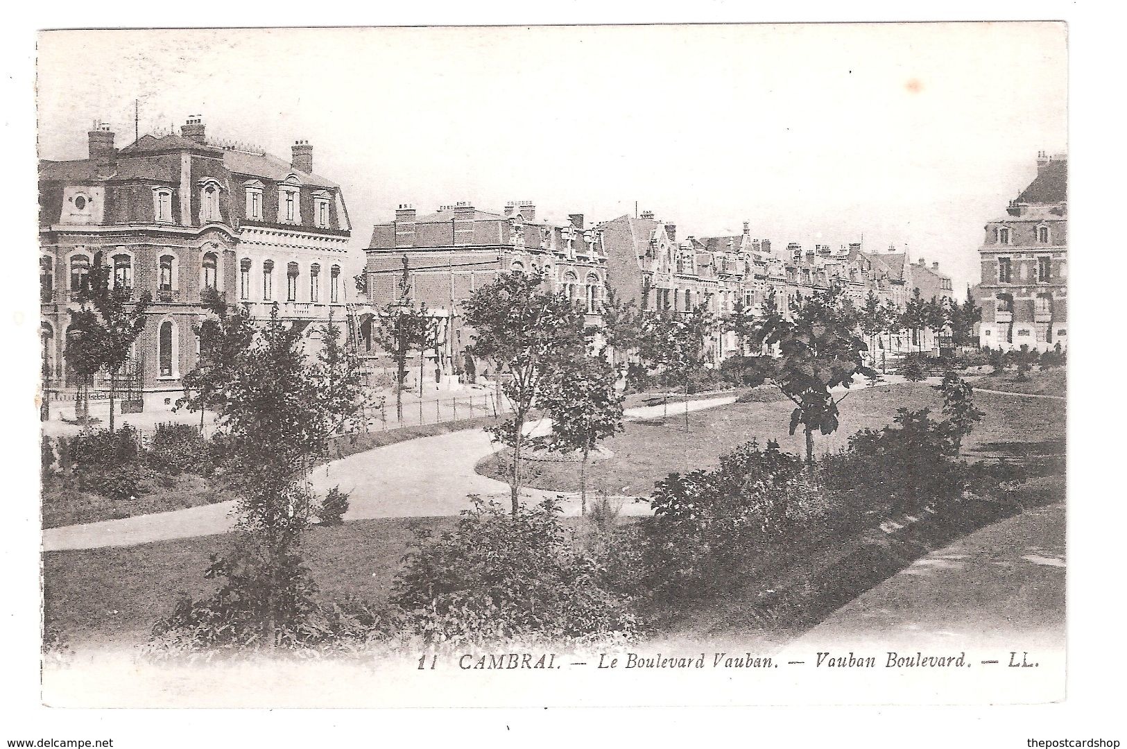 CPA 59 CAMBRAI LE BOULEVARD VAUBAN LL No.11 LOUIS LEVY BUY IMMEDIATELY - Cambrai