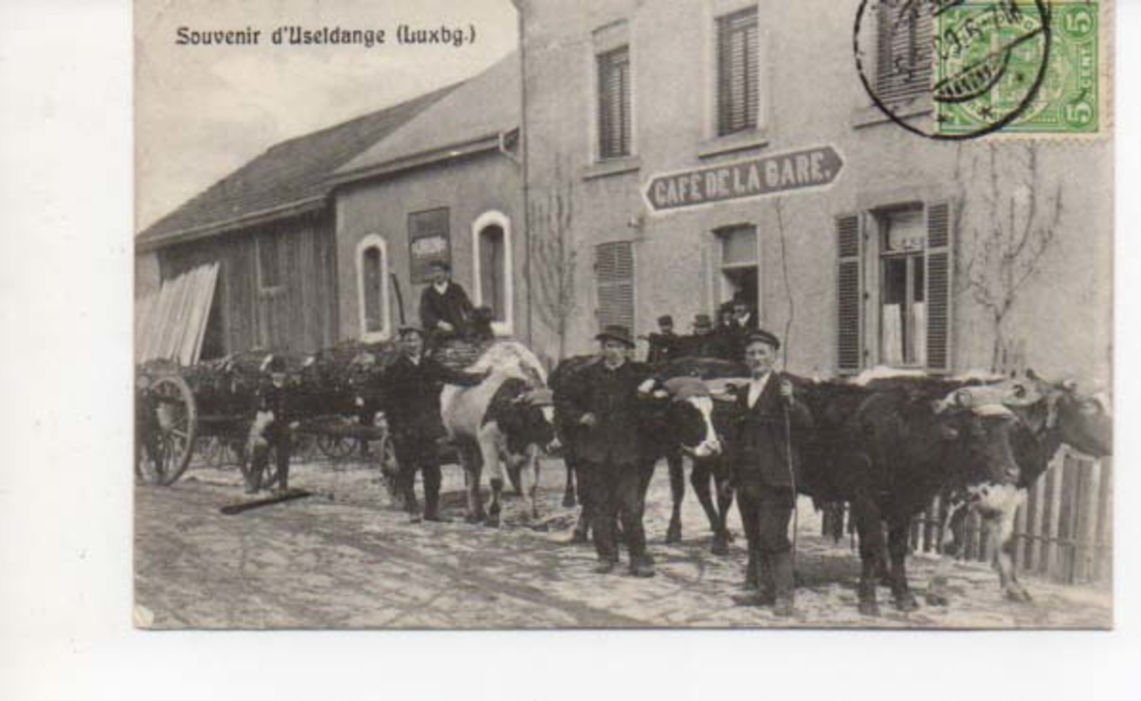 Useldange Souvenir Café De La Gare Bétail - Autres & Non Classés