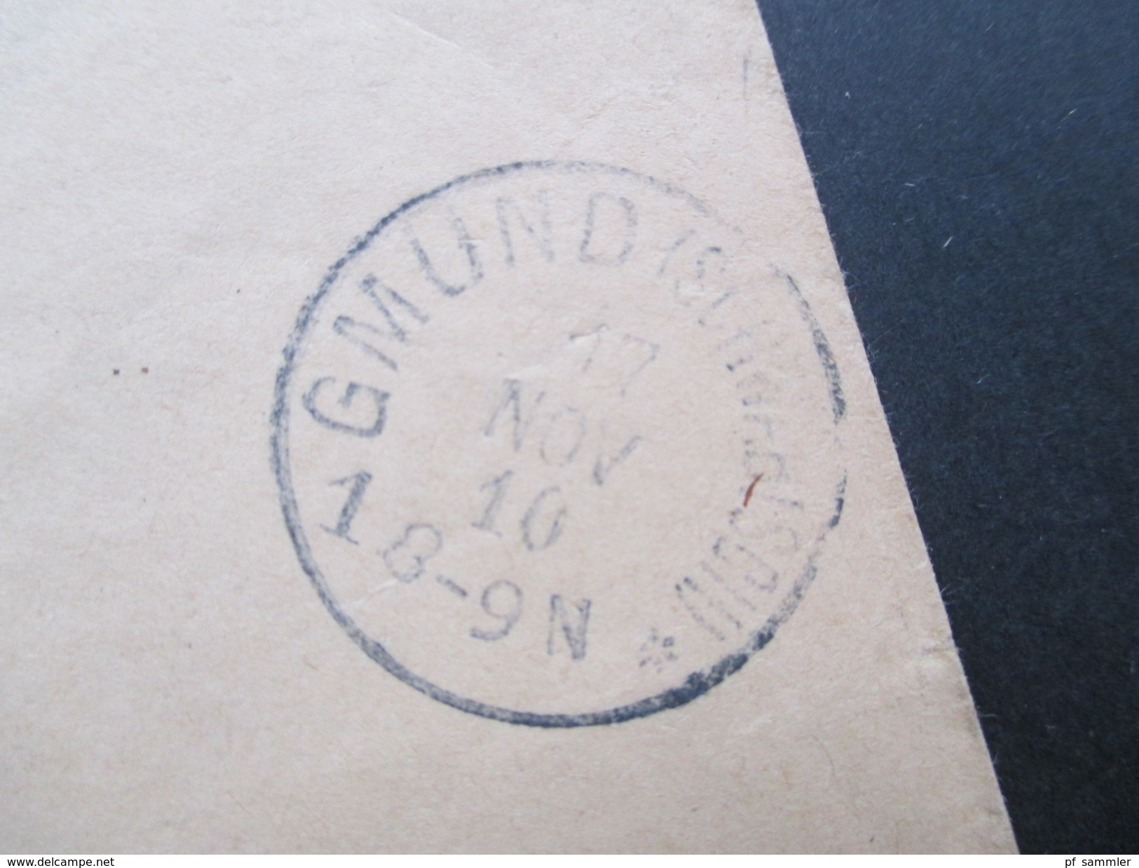 AD Württemberg 1910 Dienstpost / Militärpost K.W. Bezirkskommando Gmünd Briefstempel. Gmünd (Schwäbisch) - Brieven En Documenten