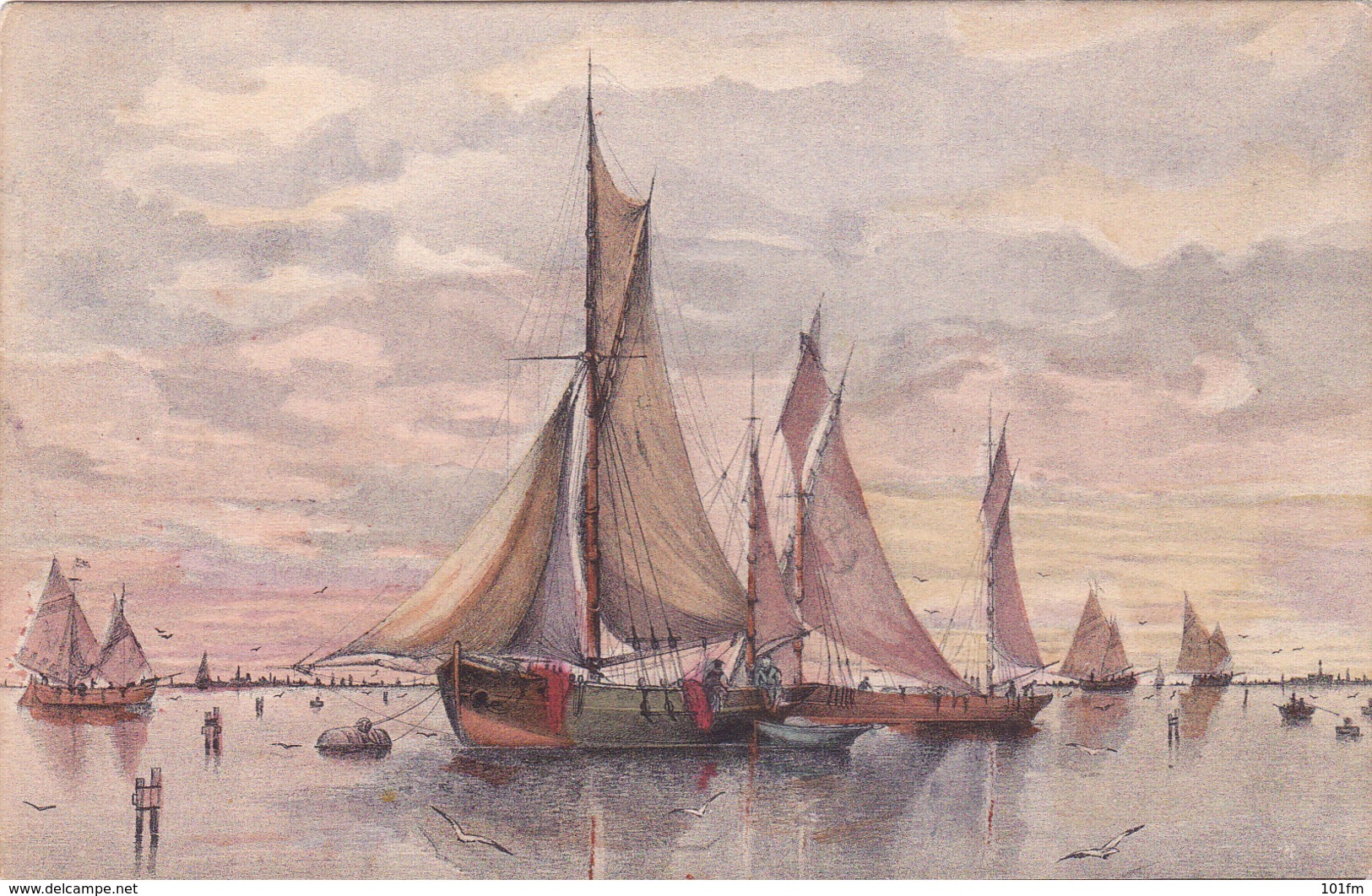 Sailing Ship, Bateau , Fishermans - Mosinger Serie 131A - Voiliers