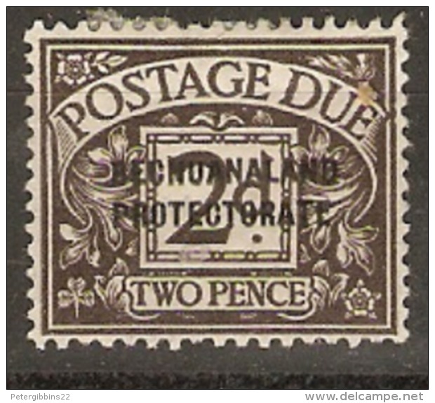 Bechuanaland 1926 D3 2d Postage Due Mounted Mint - 1885-1964 Protectorat Du Bechuanaland