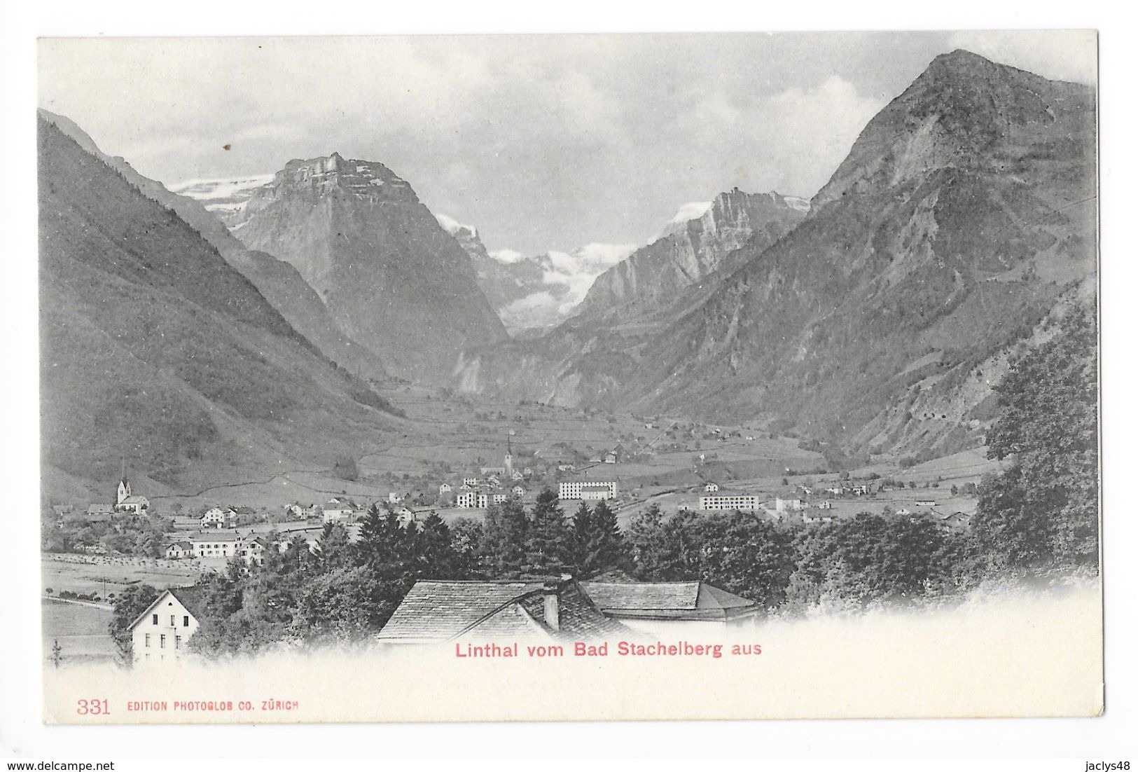 Linthal (Cne De Glaris) Vom Bad Stachelberg  - Suisse -  - L 1 - Linthal