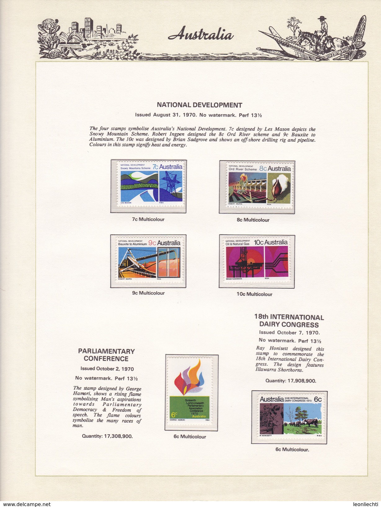 Ausralien 1966 - 1985 im Vordruck, The Hingeless Australian Stamp Album