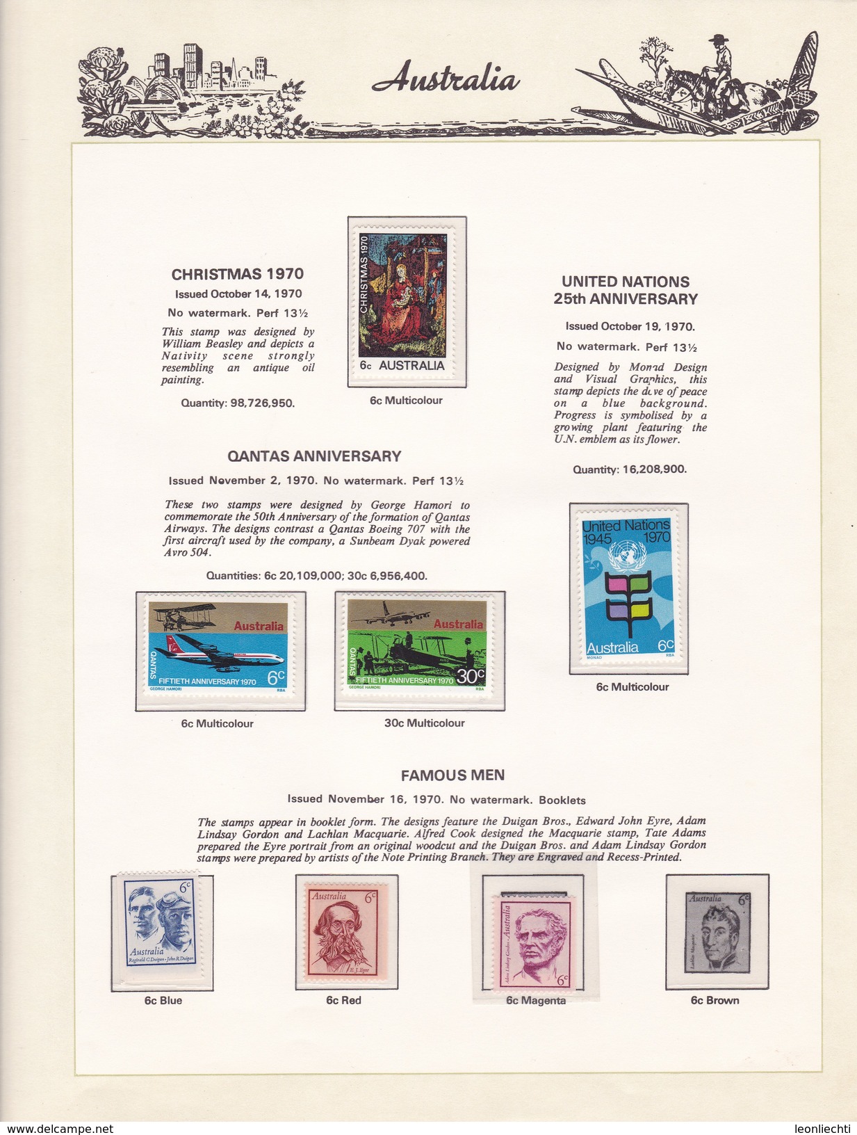 Ausralien 1966 - 1985 im Vordruck, The Hingeless Australian Stamp Album