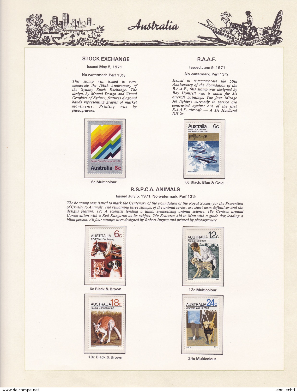 Ausralien 1966 - 1985 im Vordruck, The Hingeless Australian Stamp Album