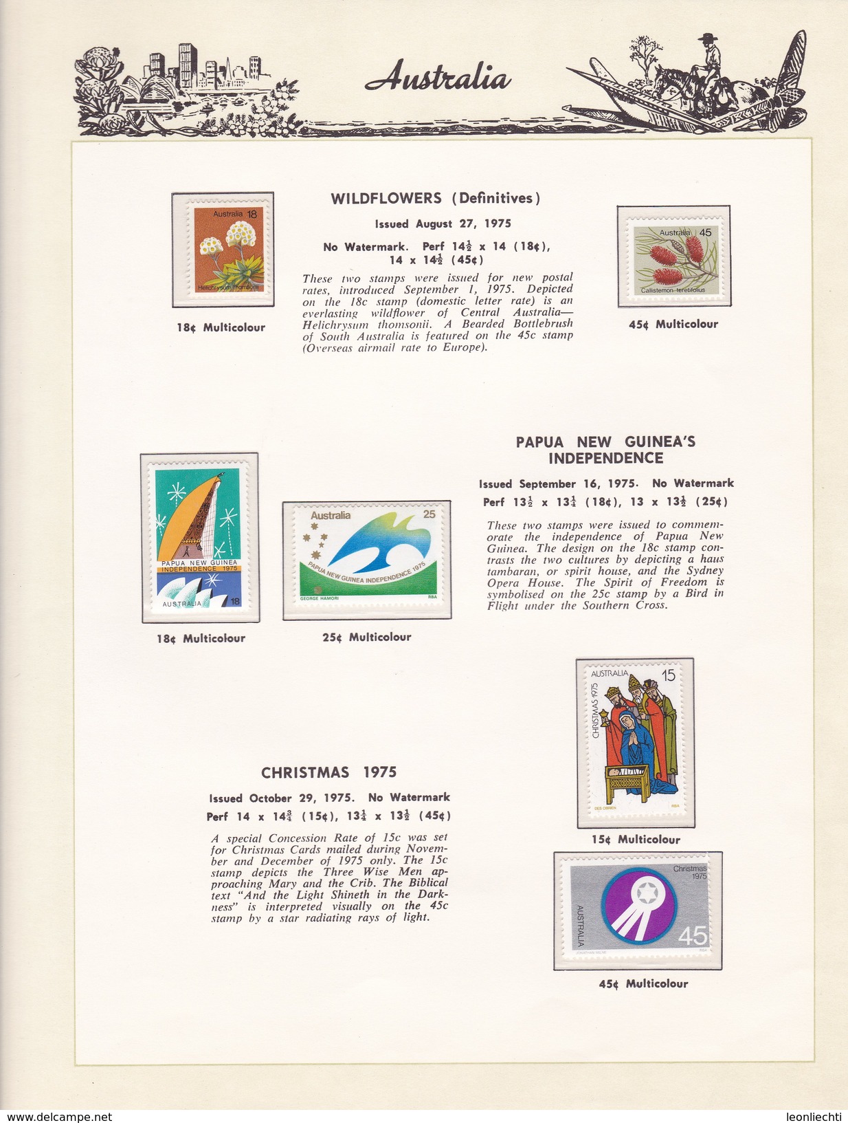 Ausralien 1966 - 1985 im Vordruck, The Hingeless Australian Stamp Album