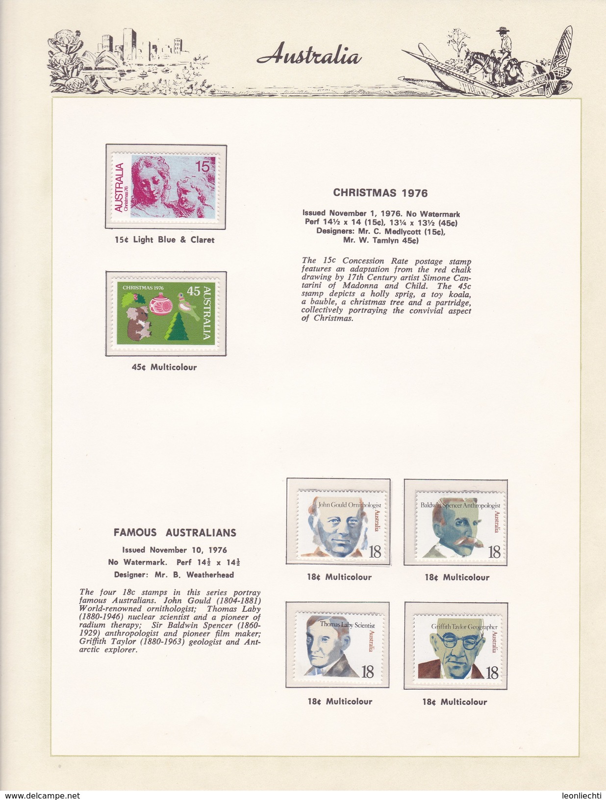 Ausralien 1966 - 1985 im Vordruck, The Hingeless Australian Stamp Album
