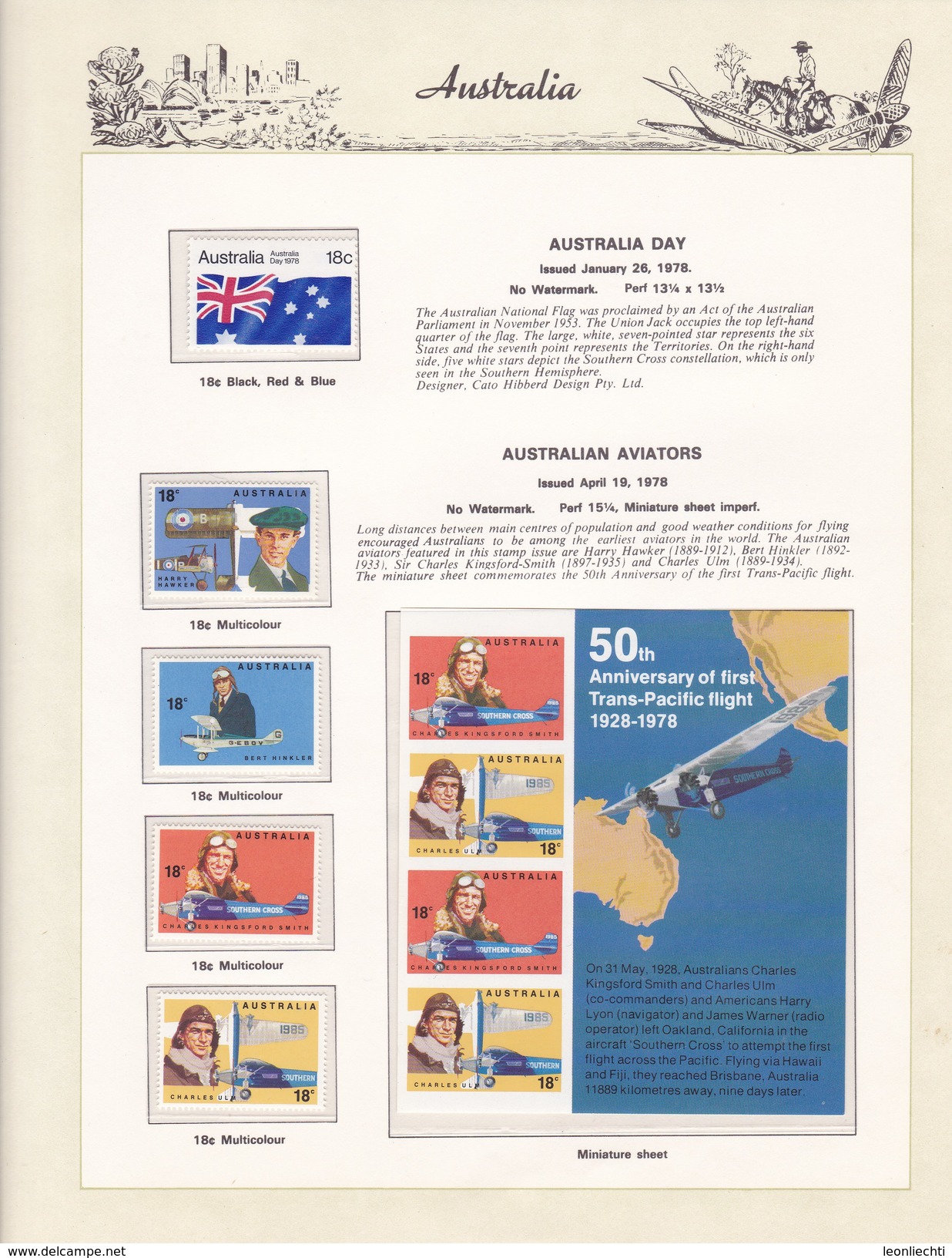 Ausralien 1966 - 1985 im Vordruck, The Hingeless Australian Stamp Album