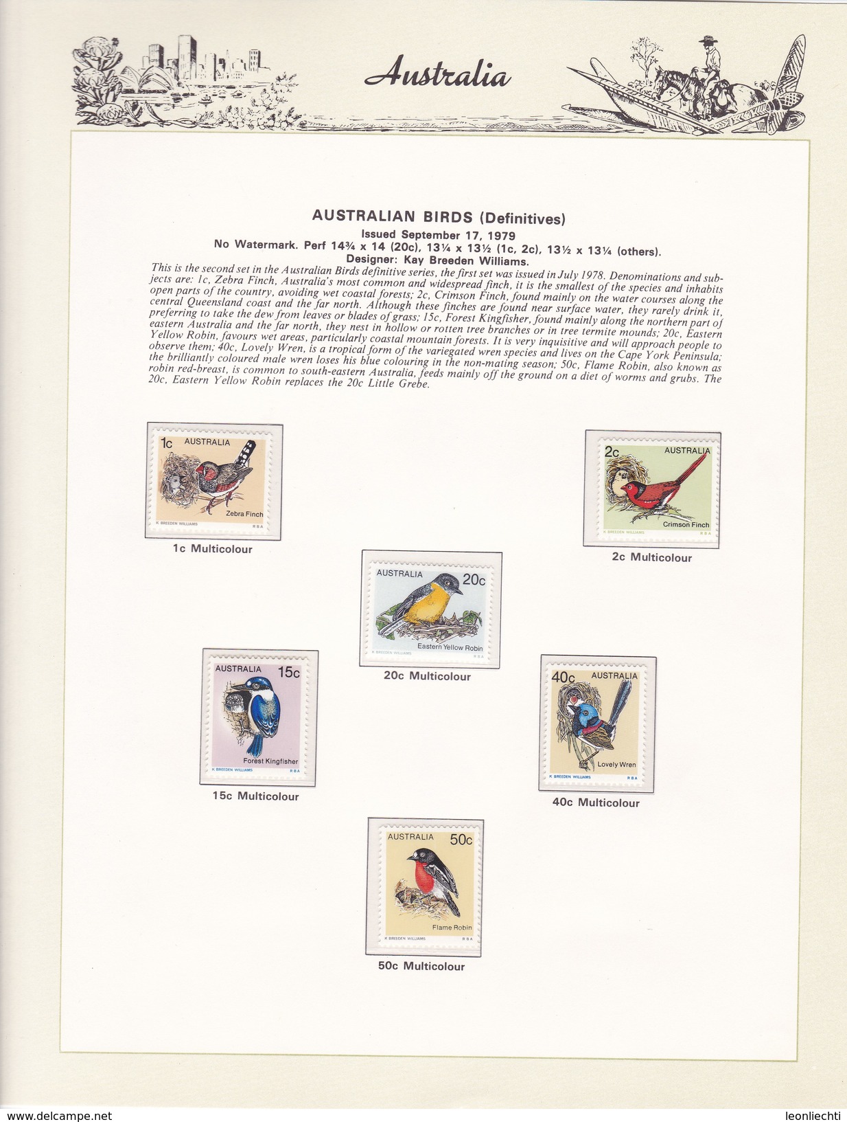 Ausralien 1966 - 1985 im Vordruck, The Hingeless Australian Stamp Album