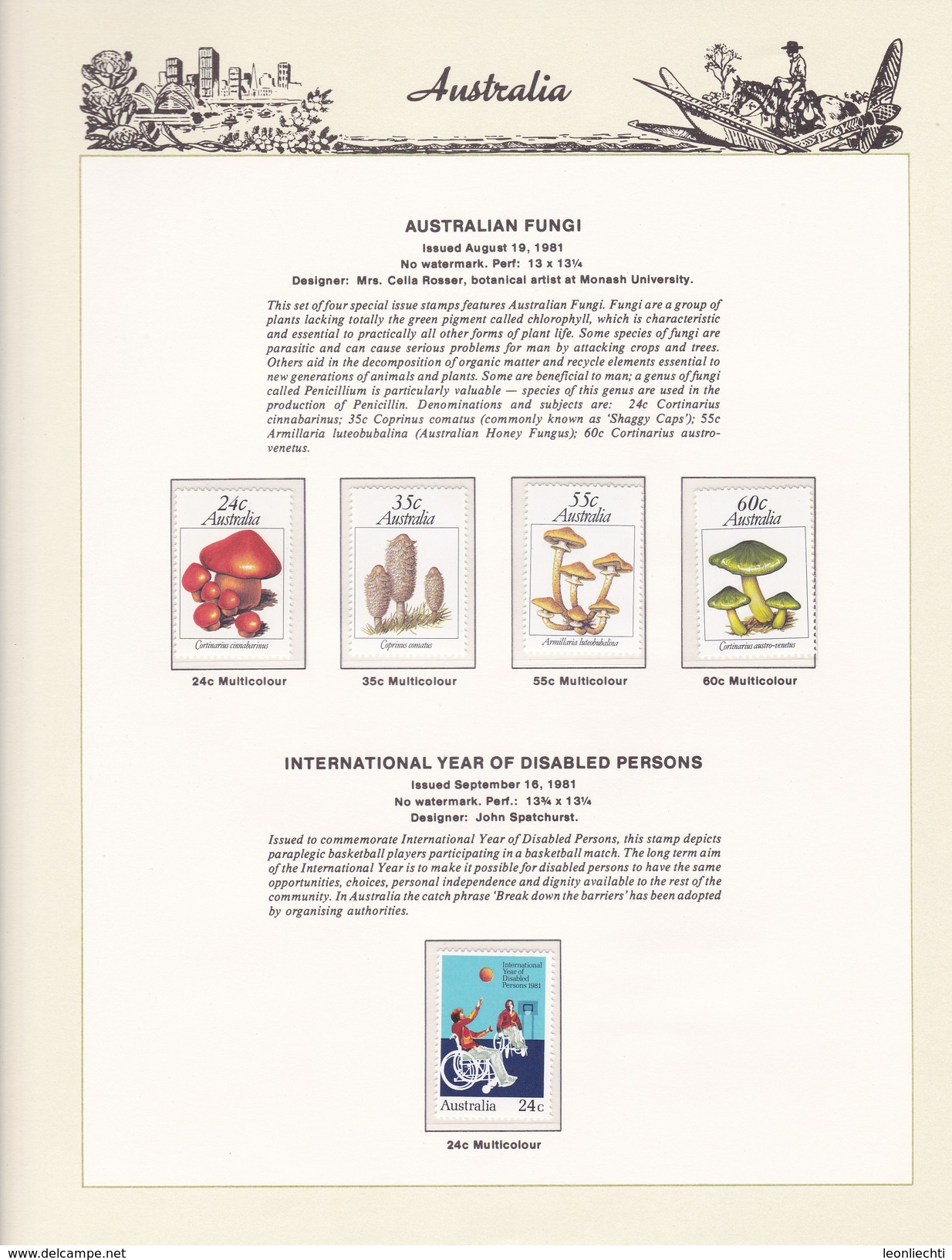 Ausralien 1966 - 1985 im Vordruck, The Hingeless Australian Stamp Album