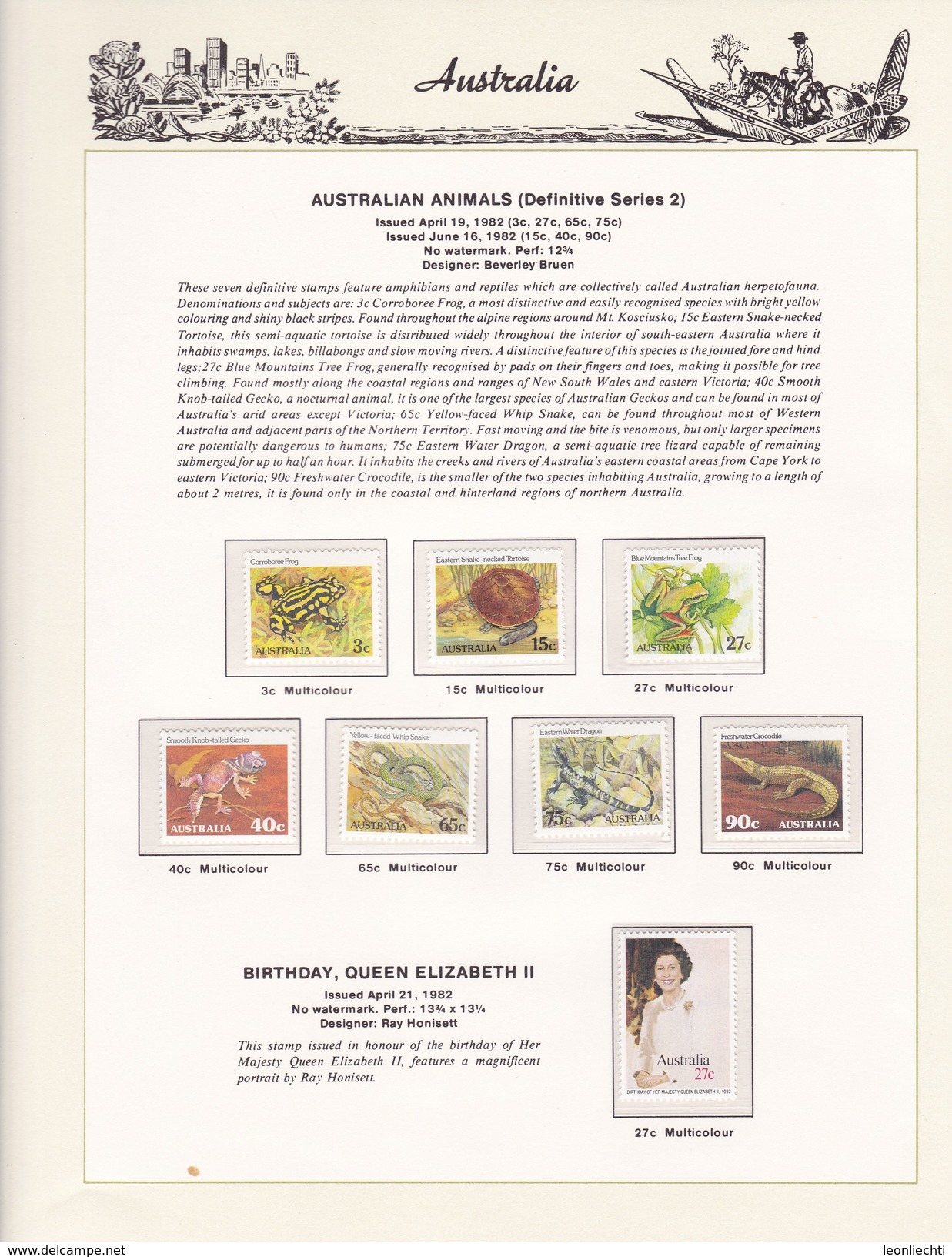 Ausralien 1966 - 1985 im Vordruck, The Hingeless Australian Stamp Album