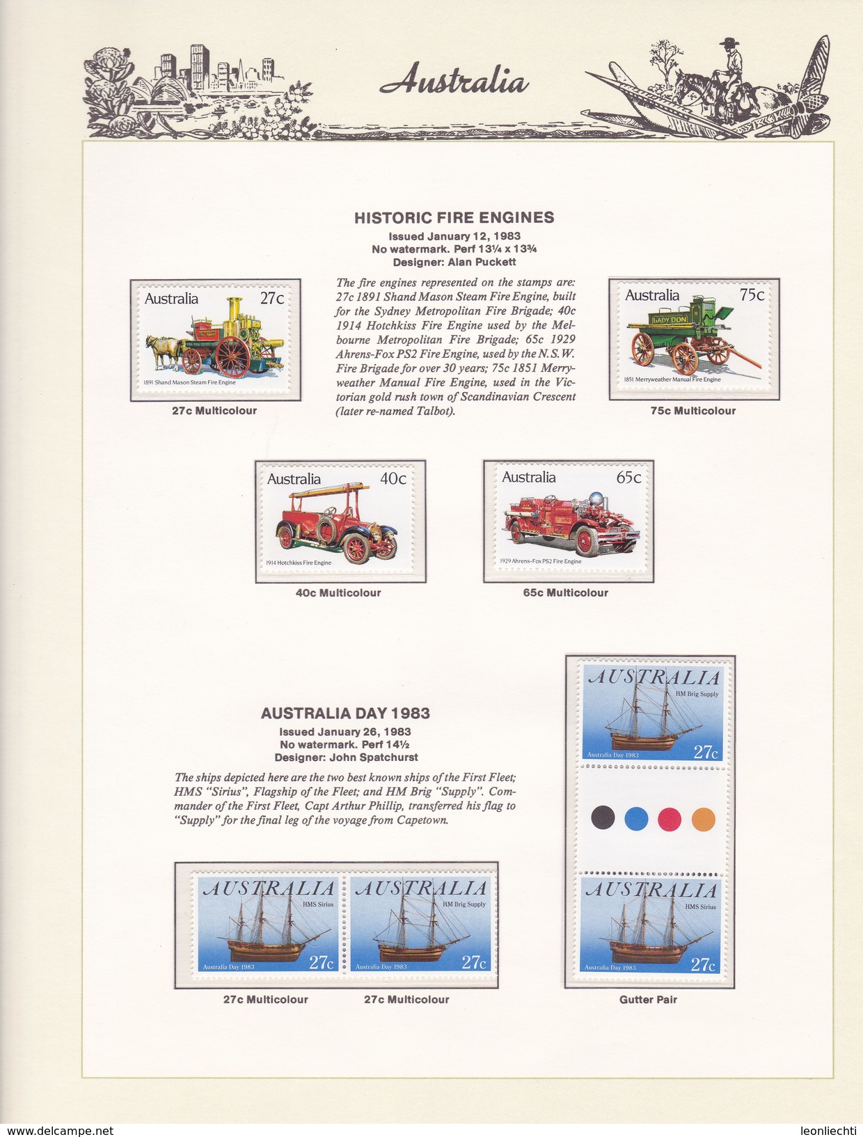 Ausralien 1966 - 1985 im Vordruck, The Hingeless Australian Stamp Album