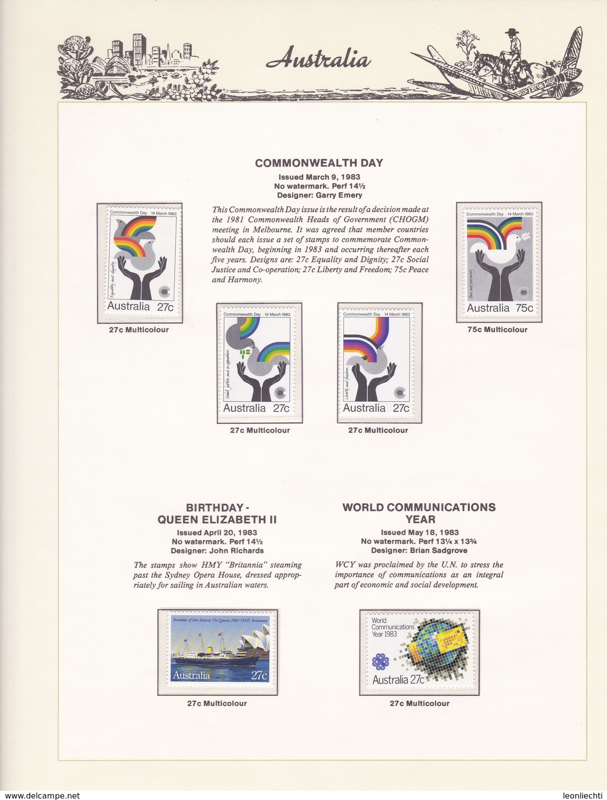 Ausralien 1966 - 1985 im Vordruck, The Hingeless Australian Stamp Album