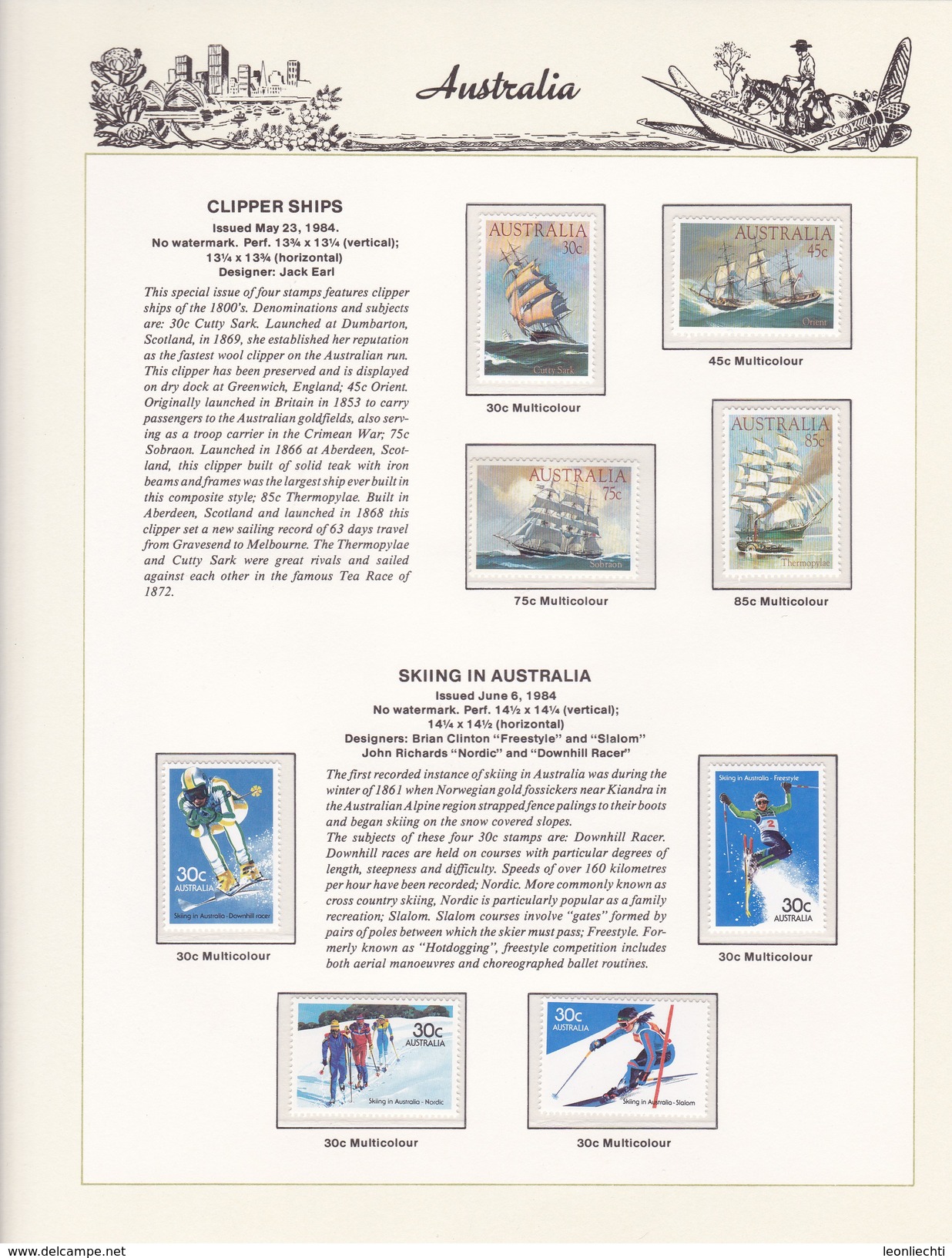 Ausralien 1966 - 1985 im Vordruck, The Hingeless Australian Stamp Album