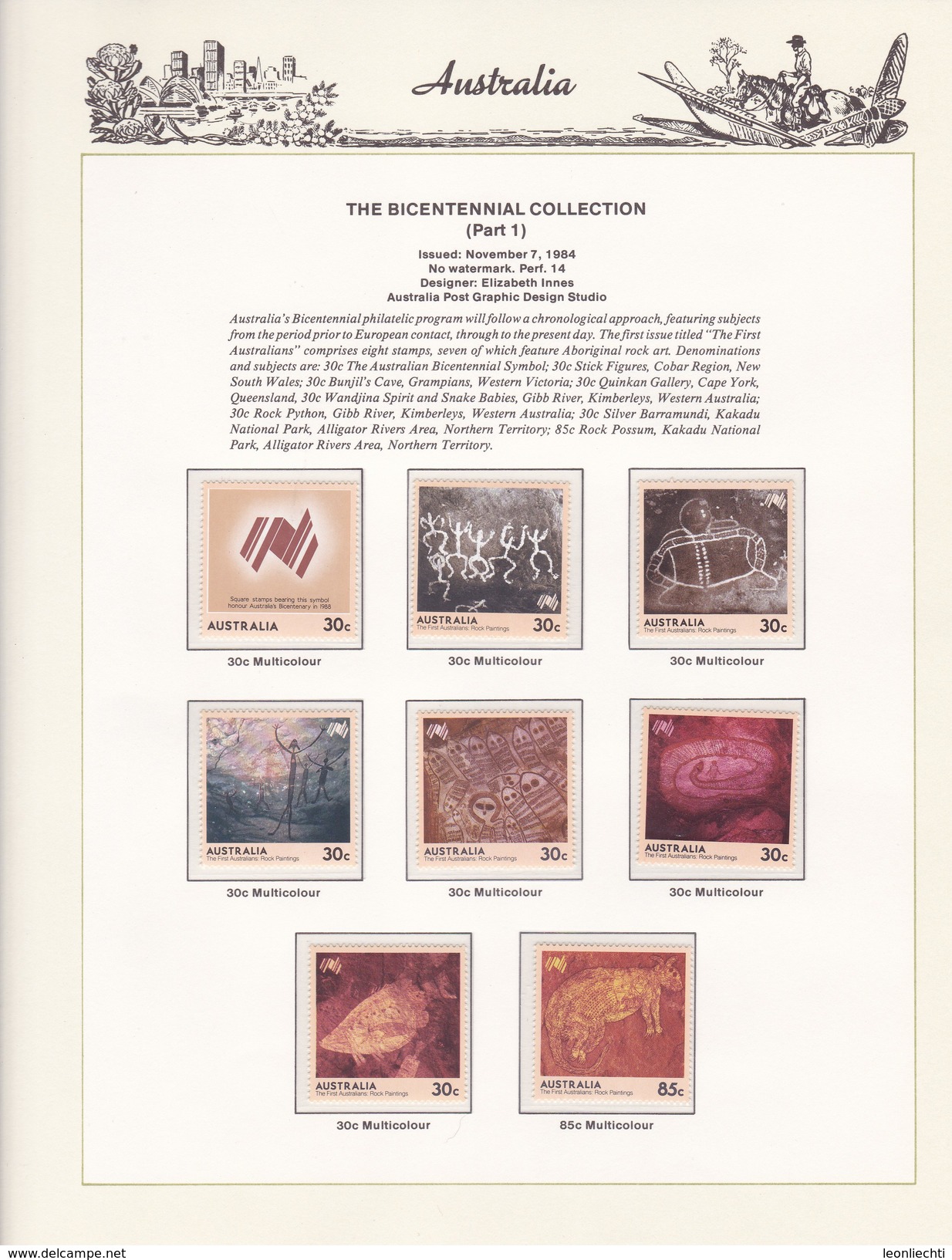 Ausralien 1966 - 1985 im Vordruck, The Hingeless Australian Stamp Album