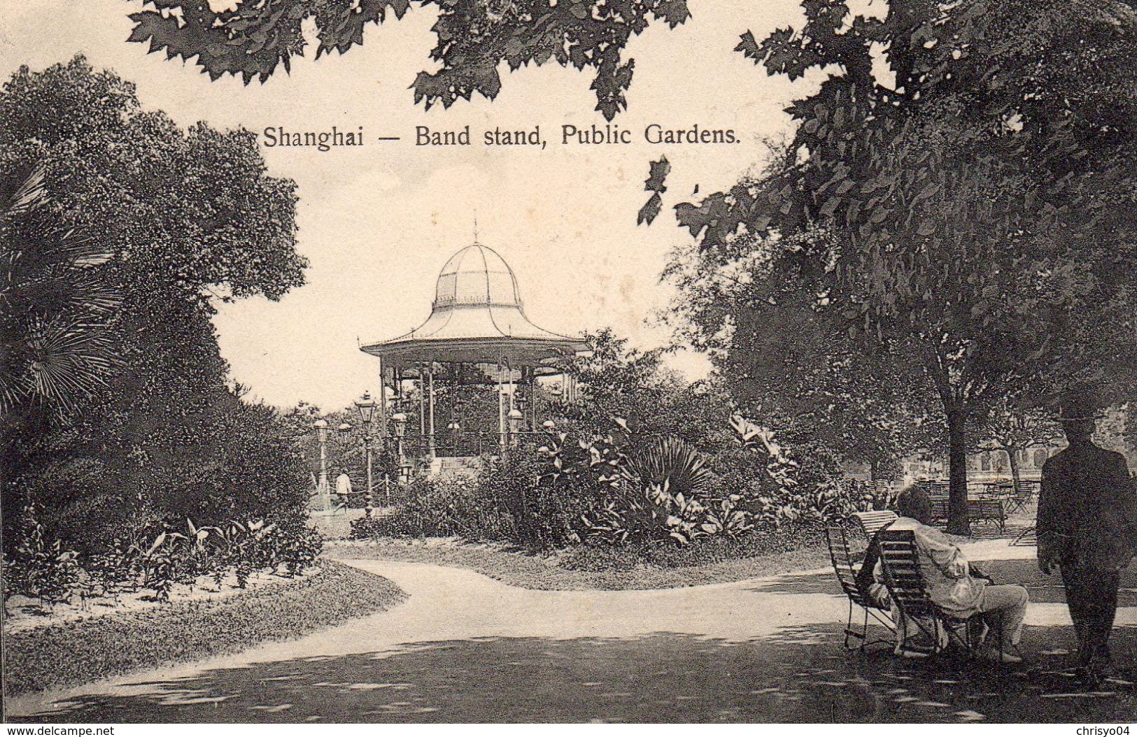 77Aa   Chine Shanghai Band Stand Public Garden Kiosque à Musique - Chine