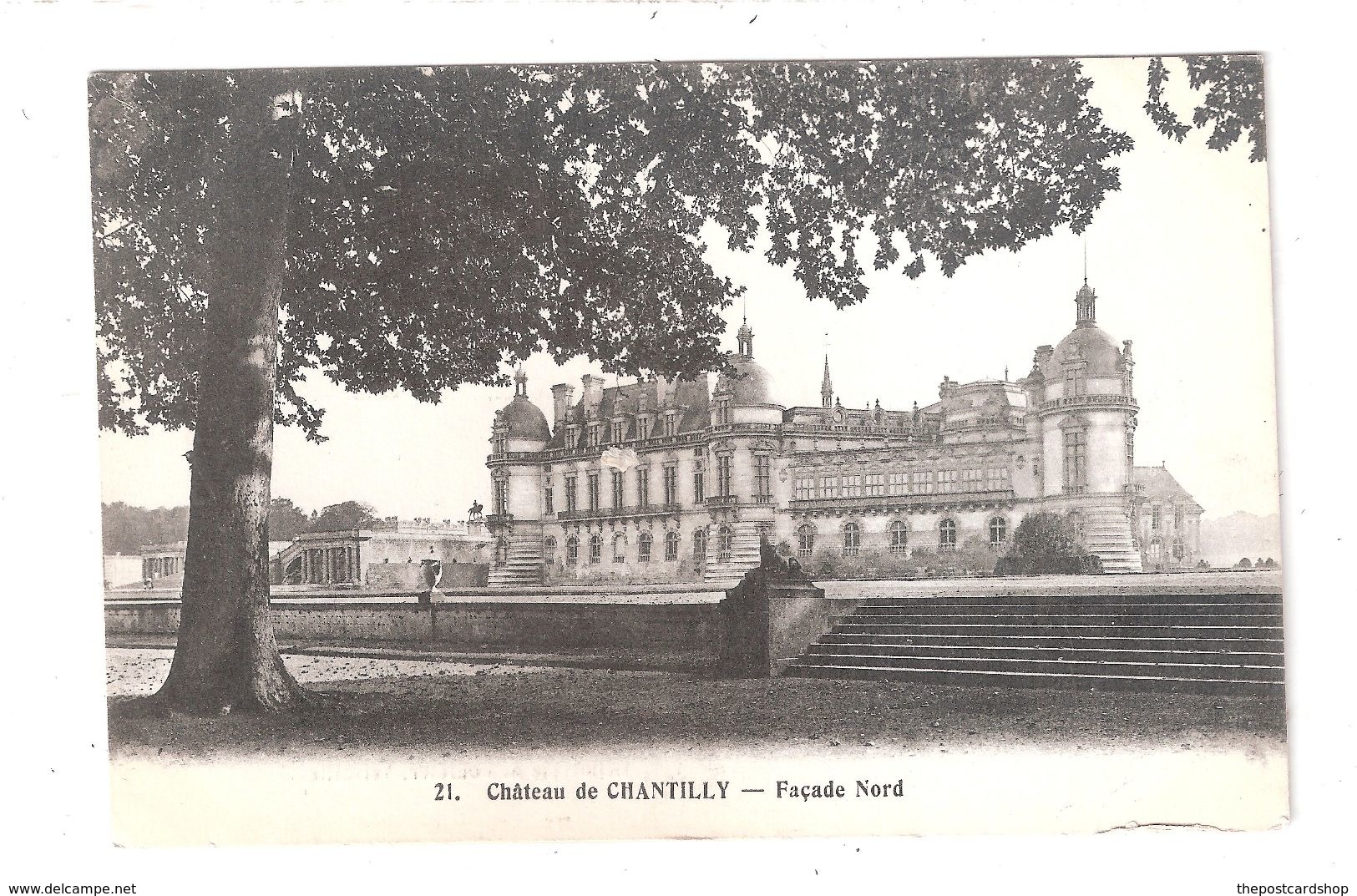 CPA 60 Chantilly Chateau De Chantilly Facade North No.21 BUY IMMEDIATELY - Chantilly