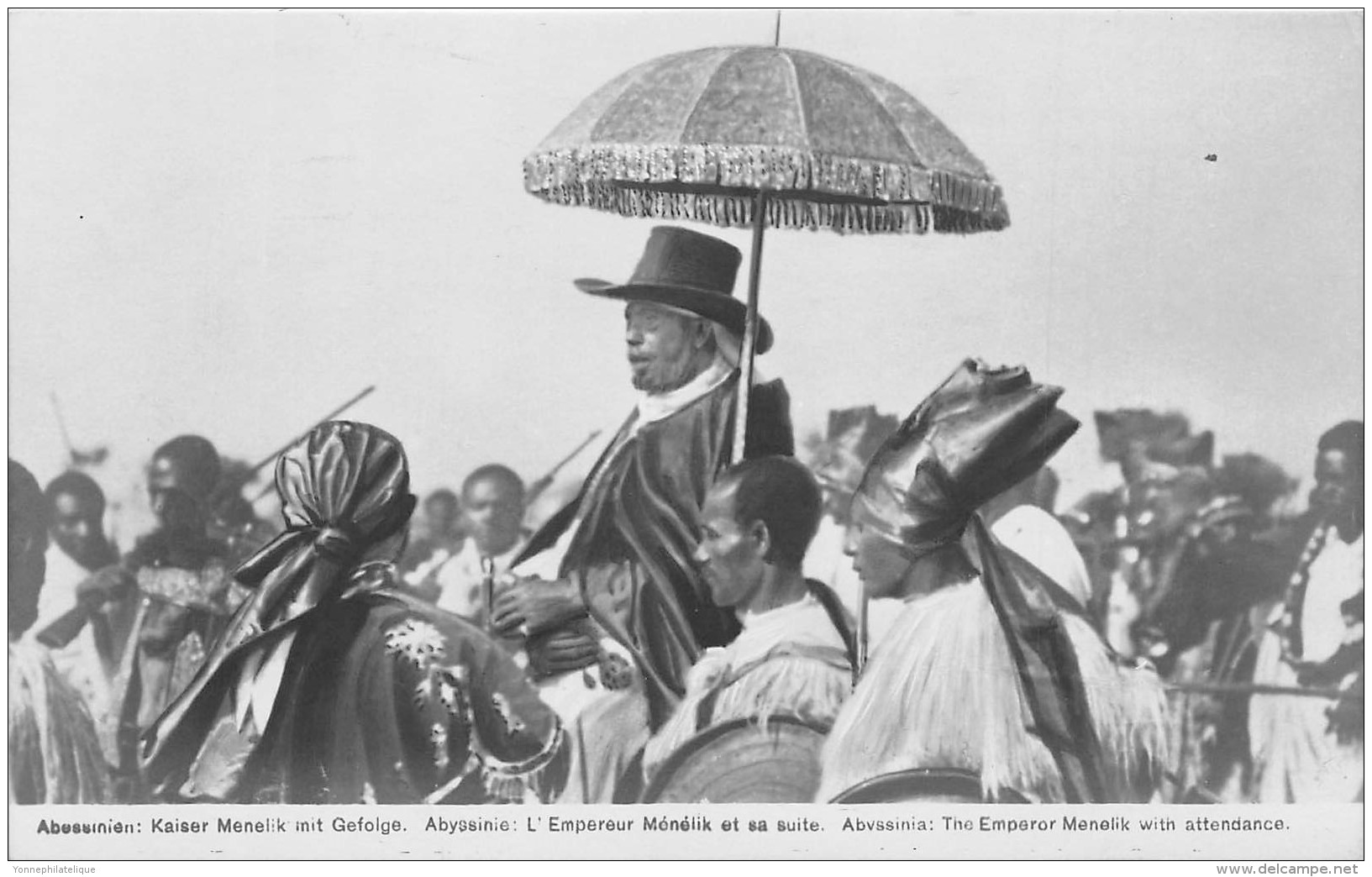 ETHIOPIE - Royauté / Type Carte Photo - Empereur Ménélik - Ethiopie