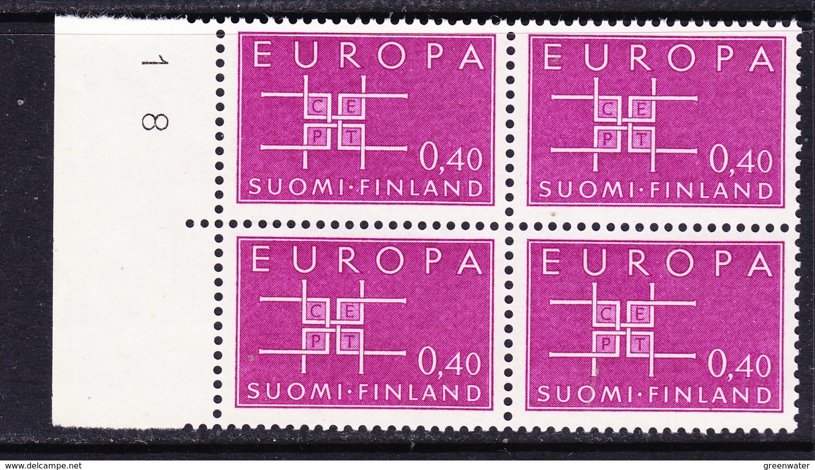 Europa Cept 1963 Finland 1v Bl Of 4  ** Mnh (CO326) - 1963