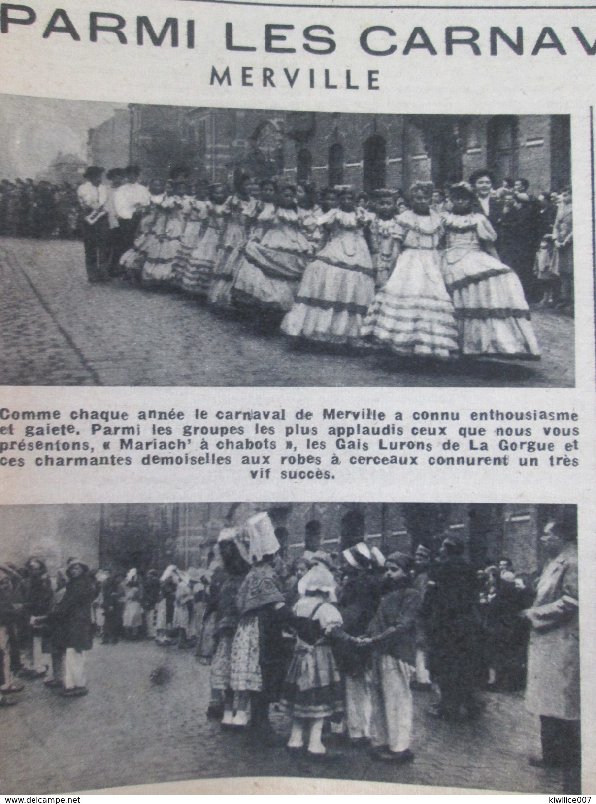 1951 Merville  Le Carnaval - Merville