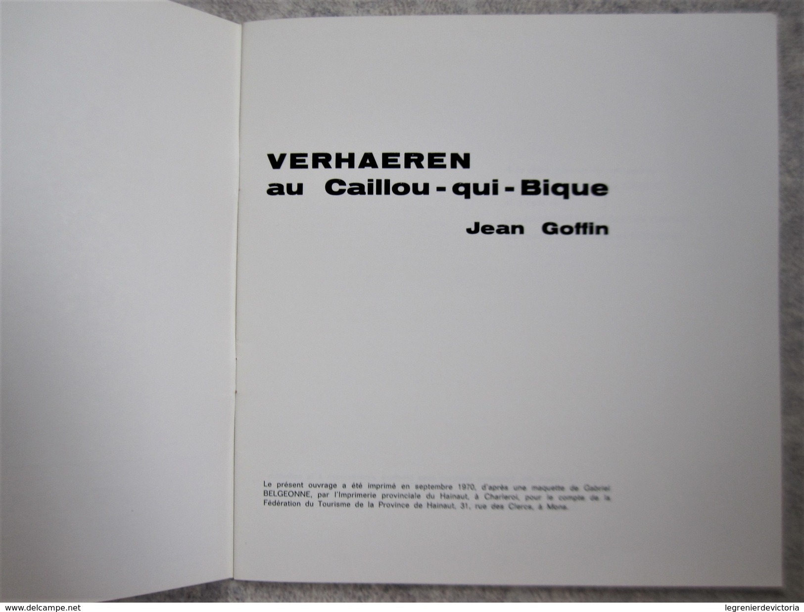 T29 / Elouges - VERHAEREN Au Caillou Qui Bique - Jean Goffin 1970 -  Dour Mons - Belgium