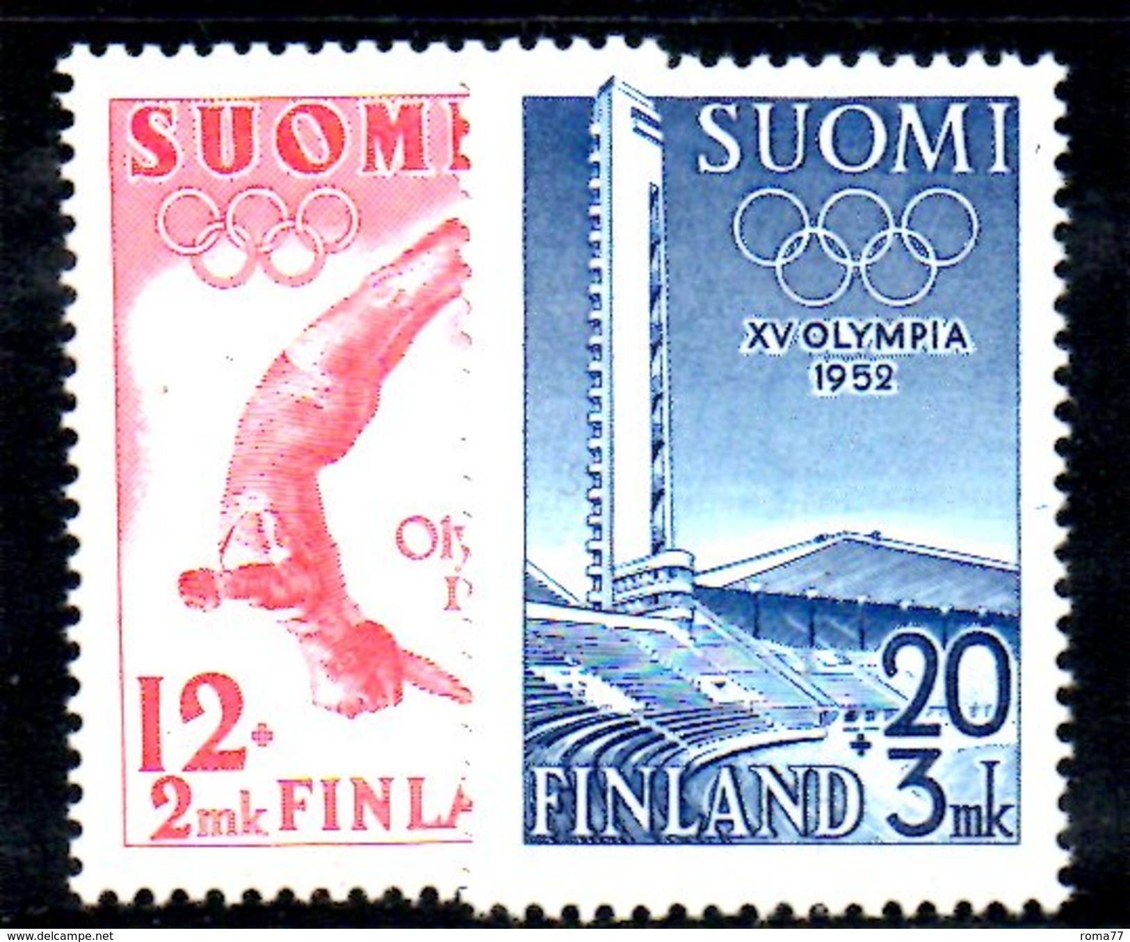 XP2452 - FINLANDIA 1951 , Unificato Serie 382/383  ***  Olimpiadi - Nuovi
