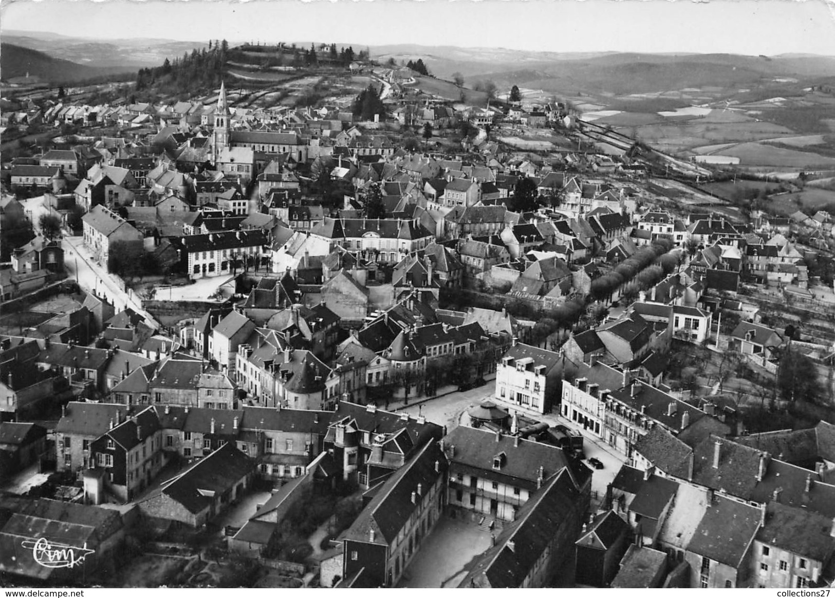 58-CHATEAU-CHINON- VUE GENERALE AERIENNE - Chateau Chinon