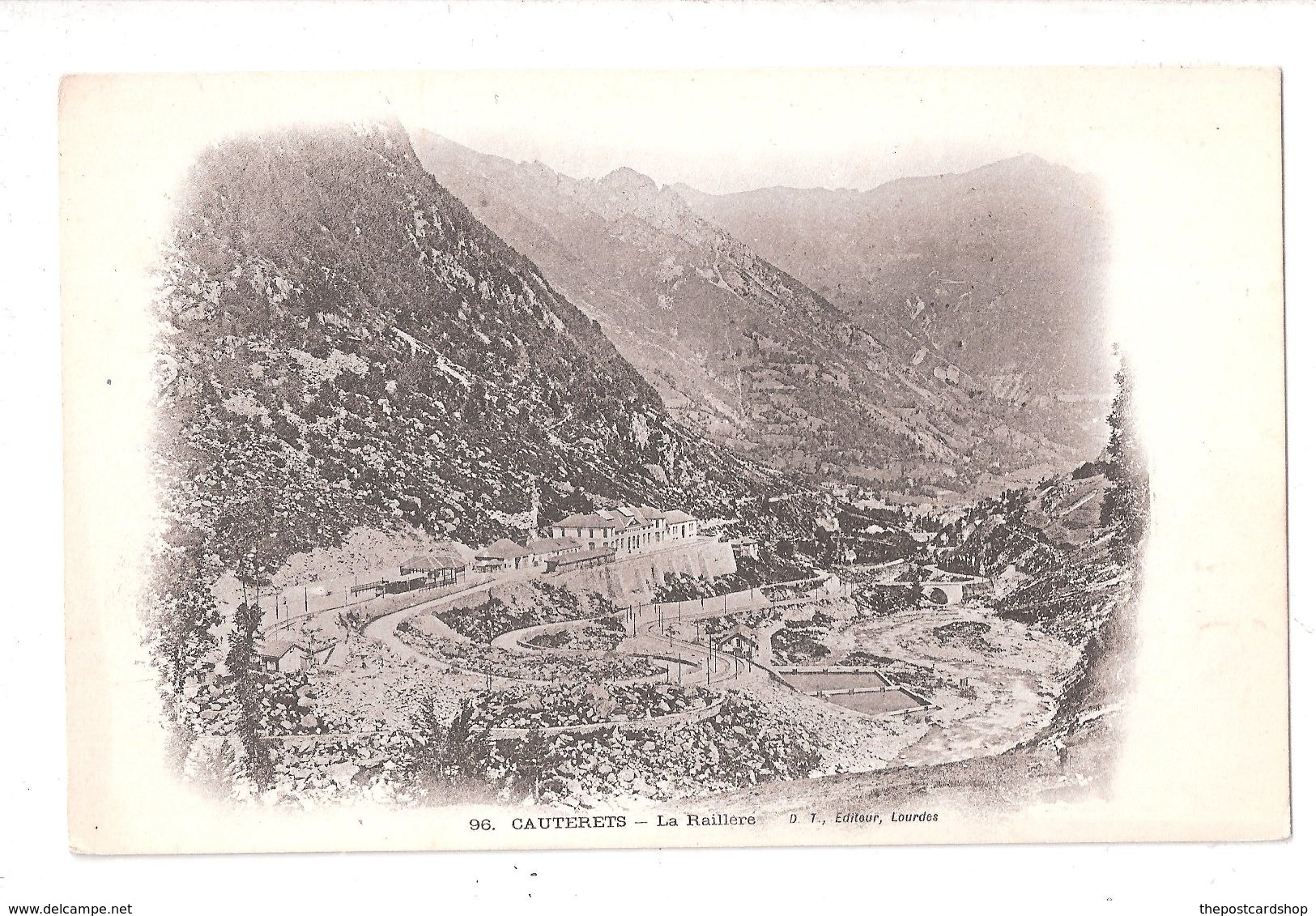 CPA 65 CAUTERETS La Raillere No.96 Dos Non Divise BUY IMMEDIATELY - Cauterets