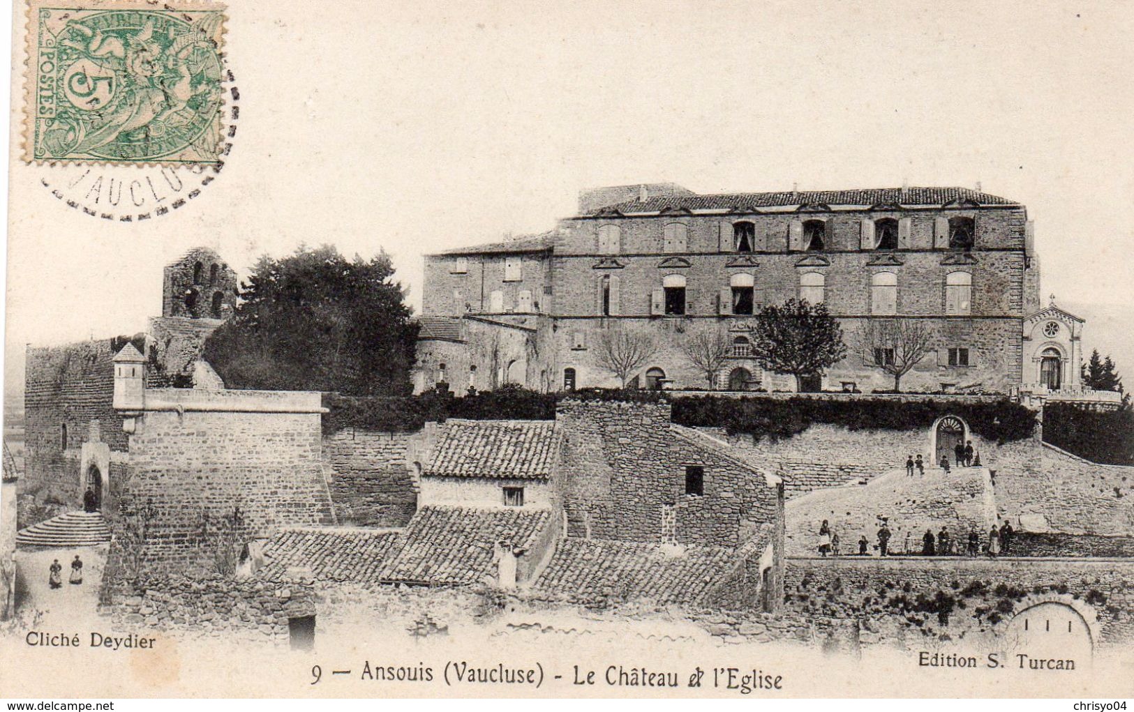 77Aa   84 Ansouis Le Grand Chateau Et L'église - Ansouis