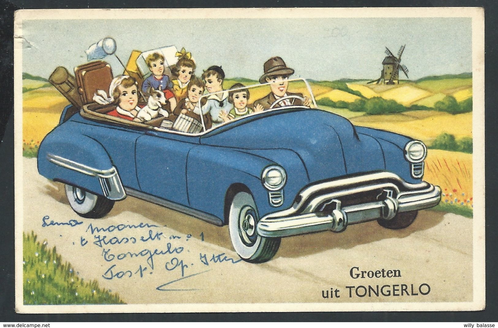 +++ CPA - Groeten Uit TONGERLO - Carte Fantaisie - Auto  // - Bree