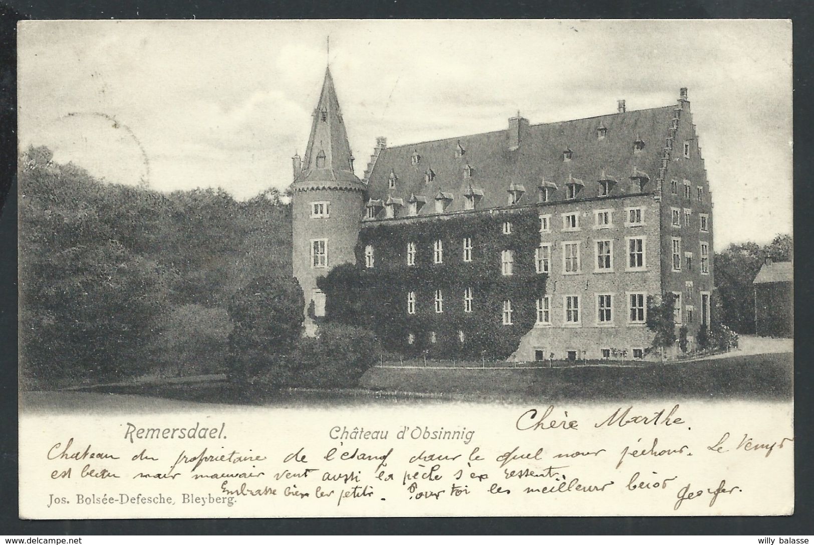 +++ CPA - REMERSDAEL - Château D' OBSINNIG   // - Fourons - Vören